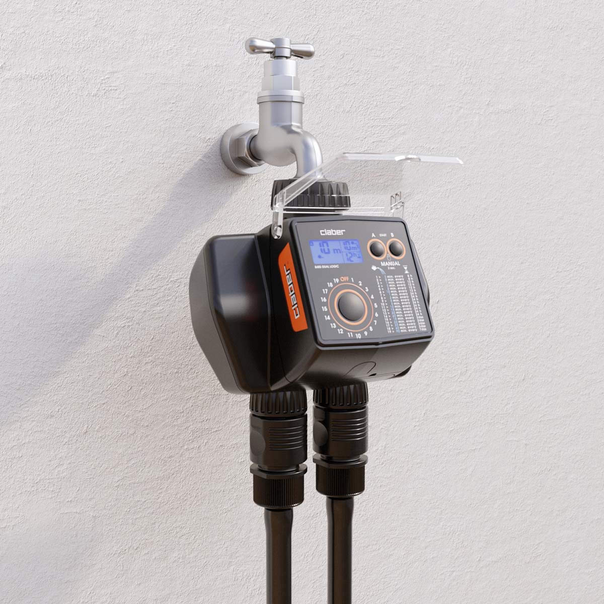 Programmatore a due vie per irrigazioni Dual Logic CLABER 8485