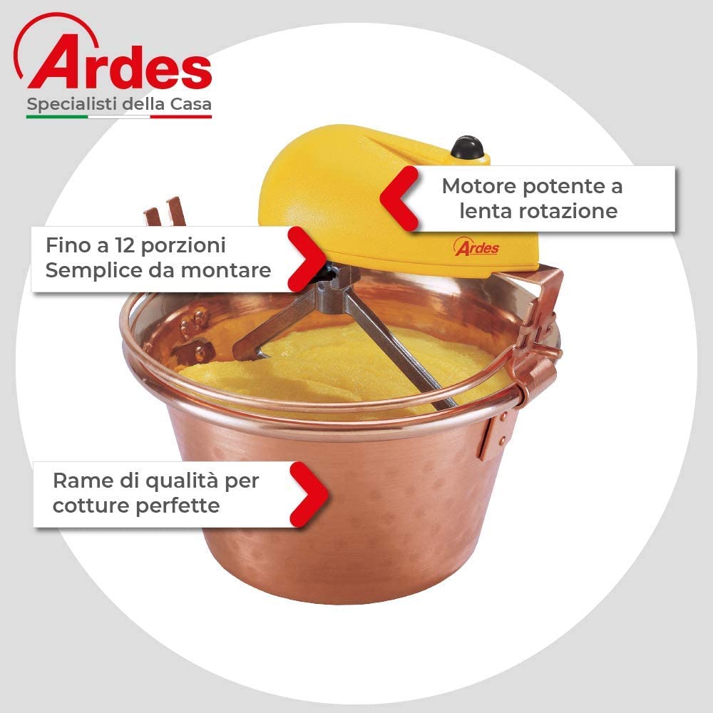 Paiolo elettrico in rame per polenta e marmellate Ardes