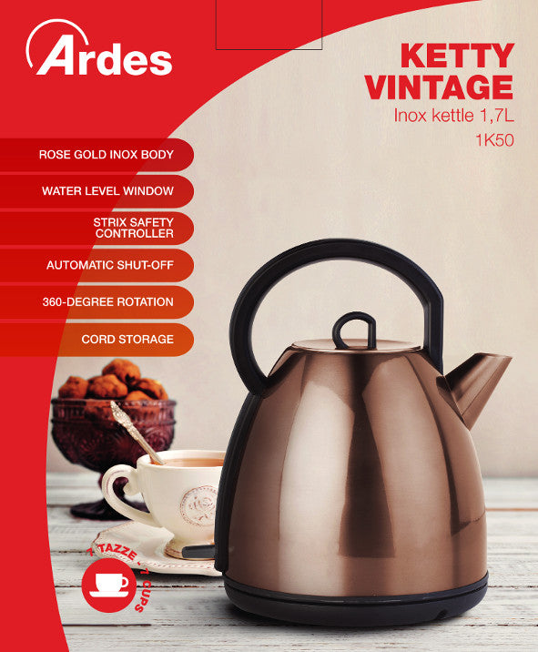 Bollitore acqua elettrico Ketty Vintage Ardes AR1K50