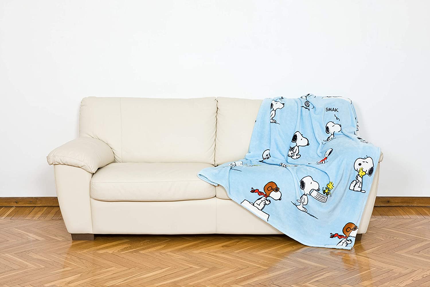 Plaid coperta in pile Snoopy Kanguru
