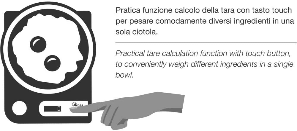 Bilancia da cucina digitale Ral AR1PA1/R Ardes