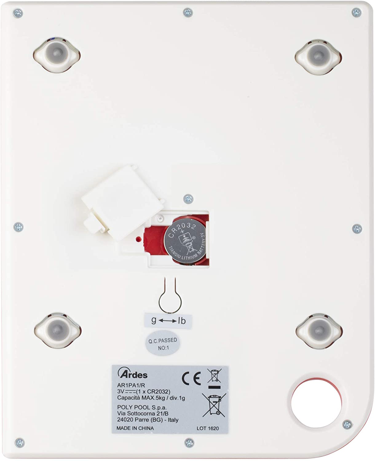 Bilancia da cucina digitale Ral AR1PA1/R Ardes