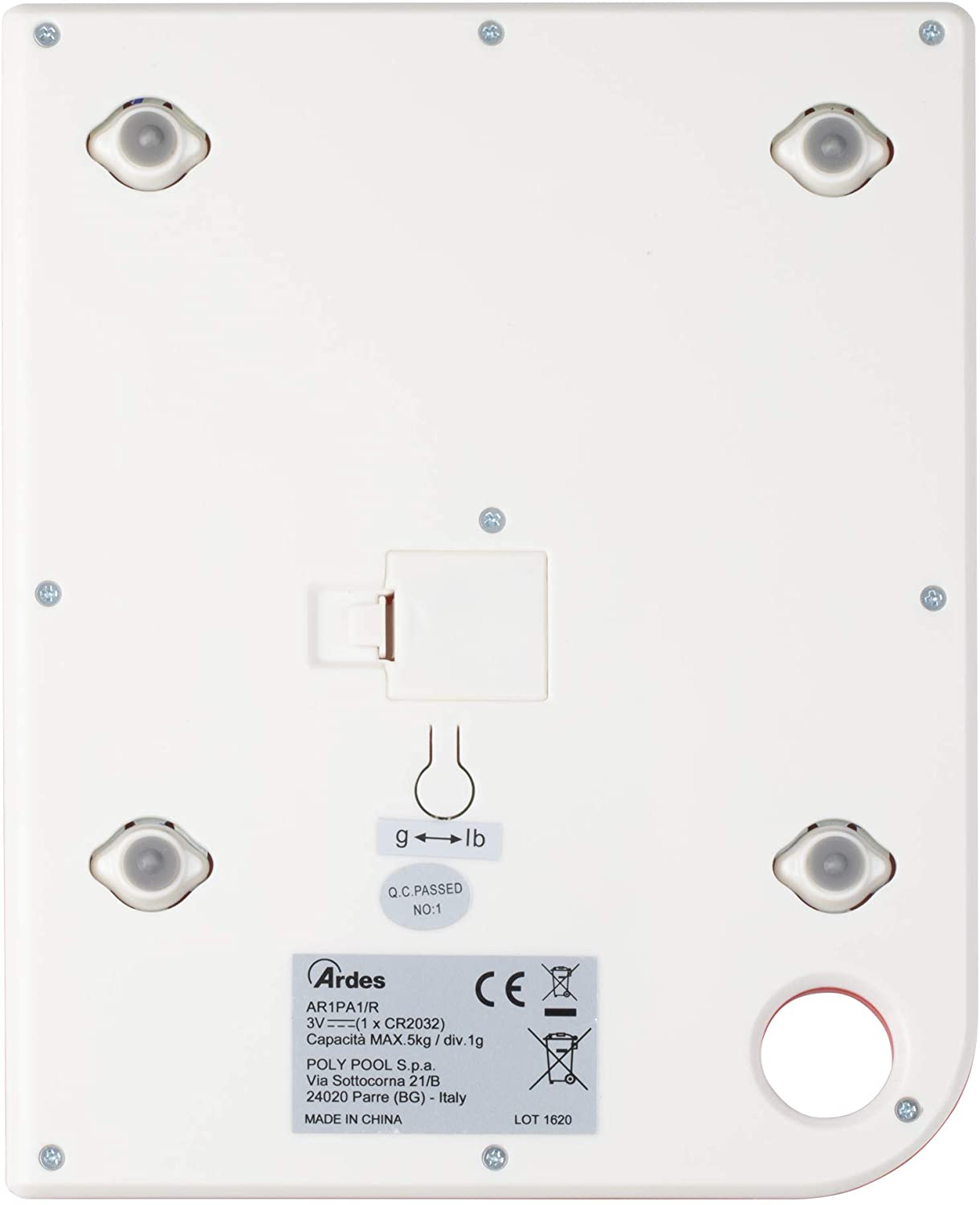 Bilancia da cucina digitale Ral AR1PA1/R Ardes