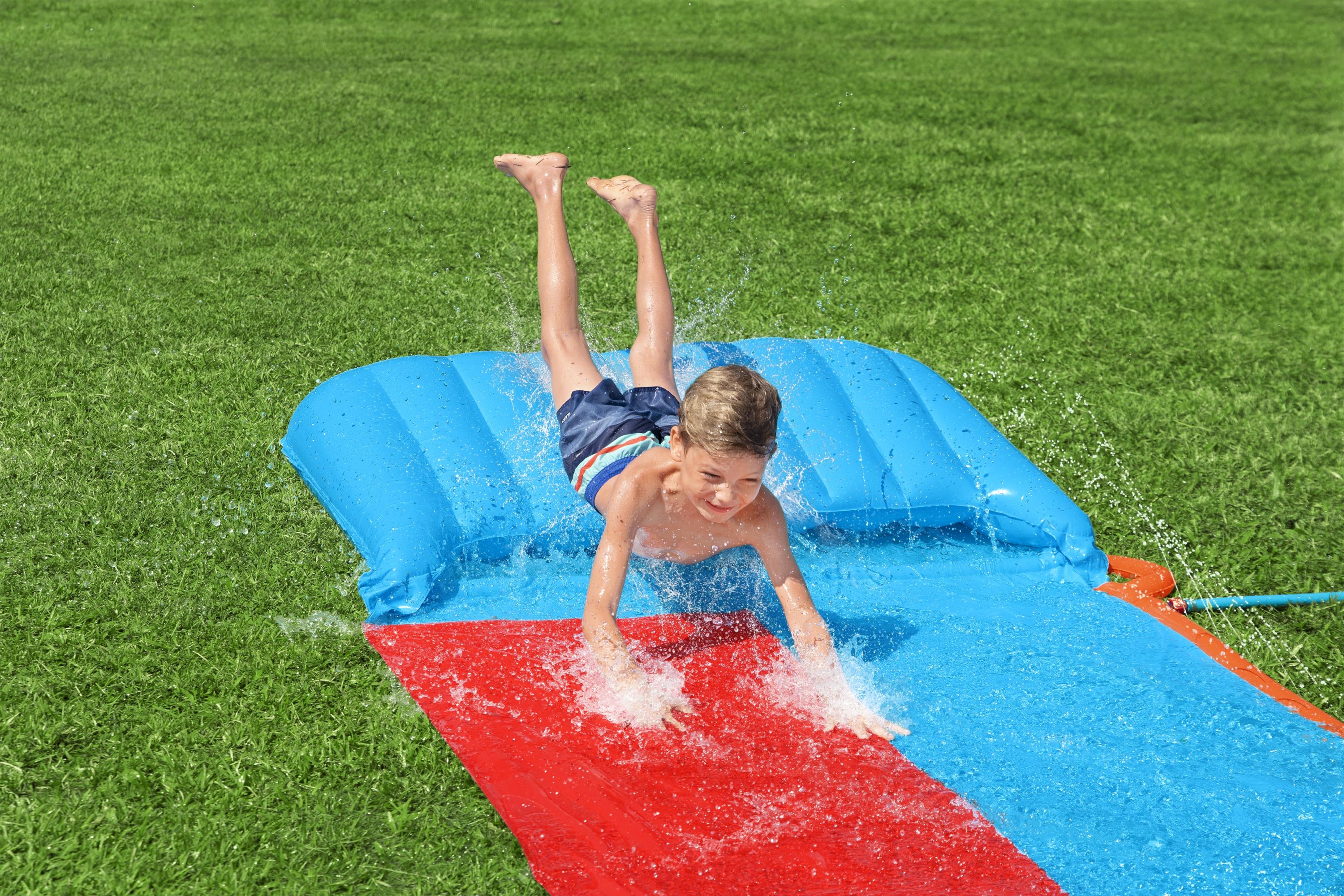 Scivolo doppio gonfiabile H2OGO Tsunami Splash Ramp 488 cm Bestway 52478