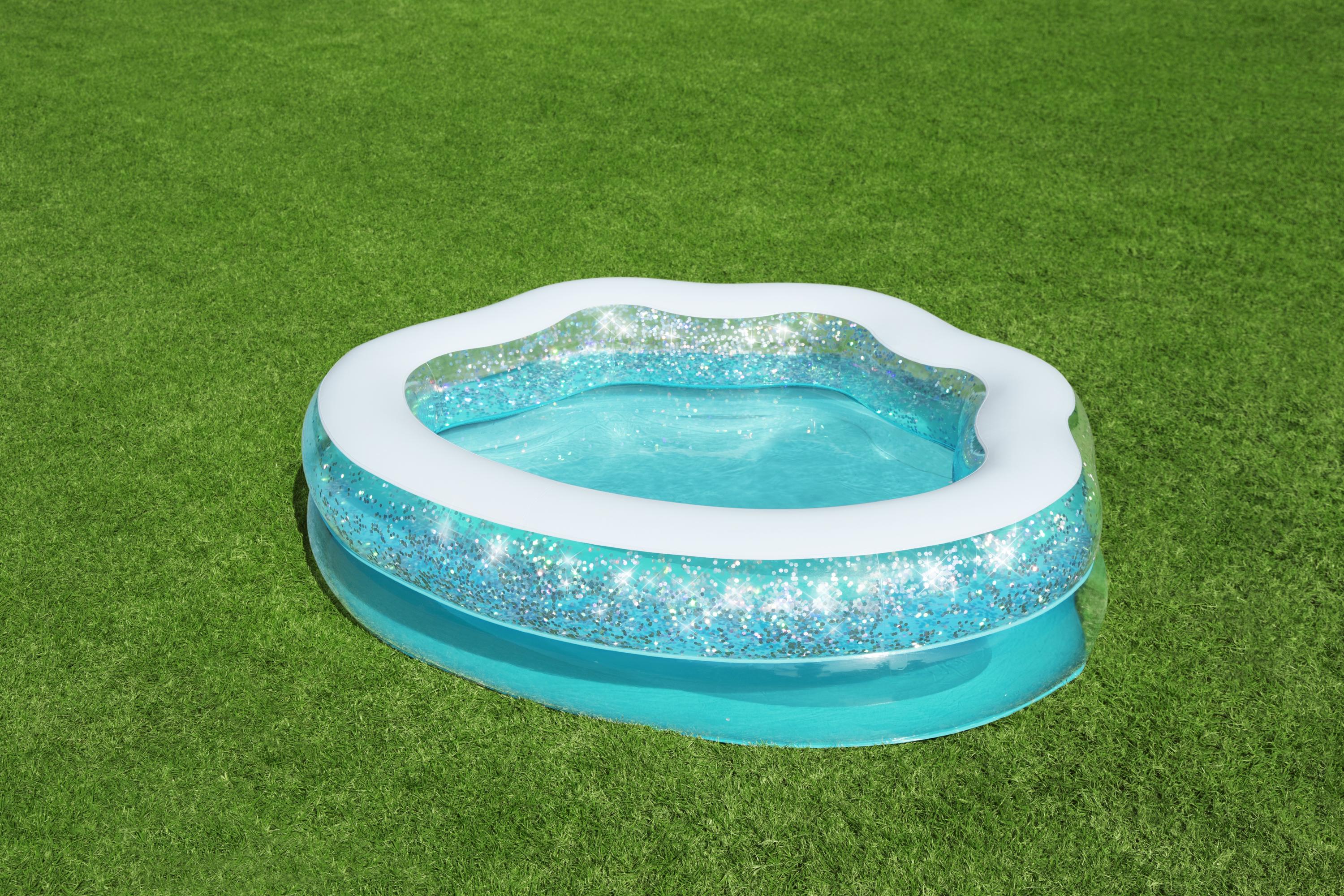 Piscina gonfiabile conchiglia 2 anelli con glitter BestWay 52489