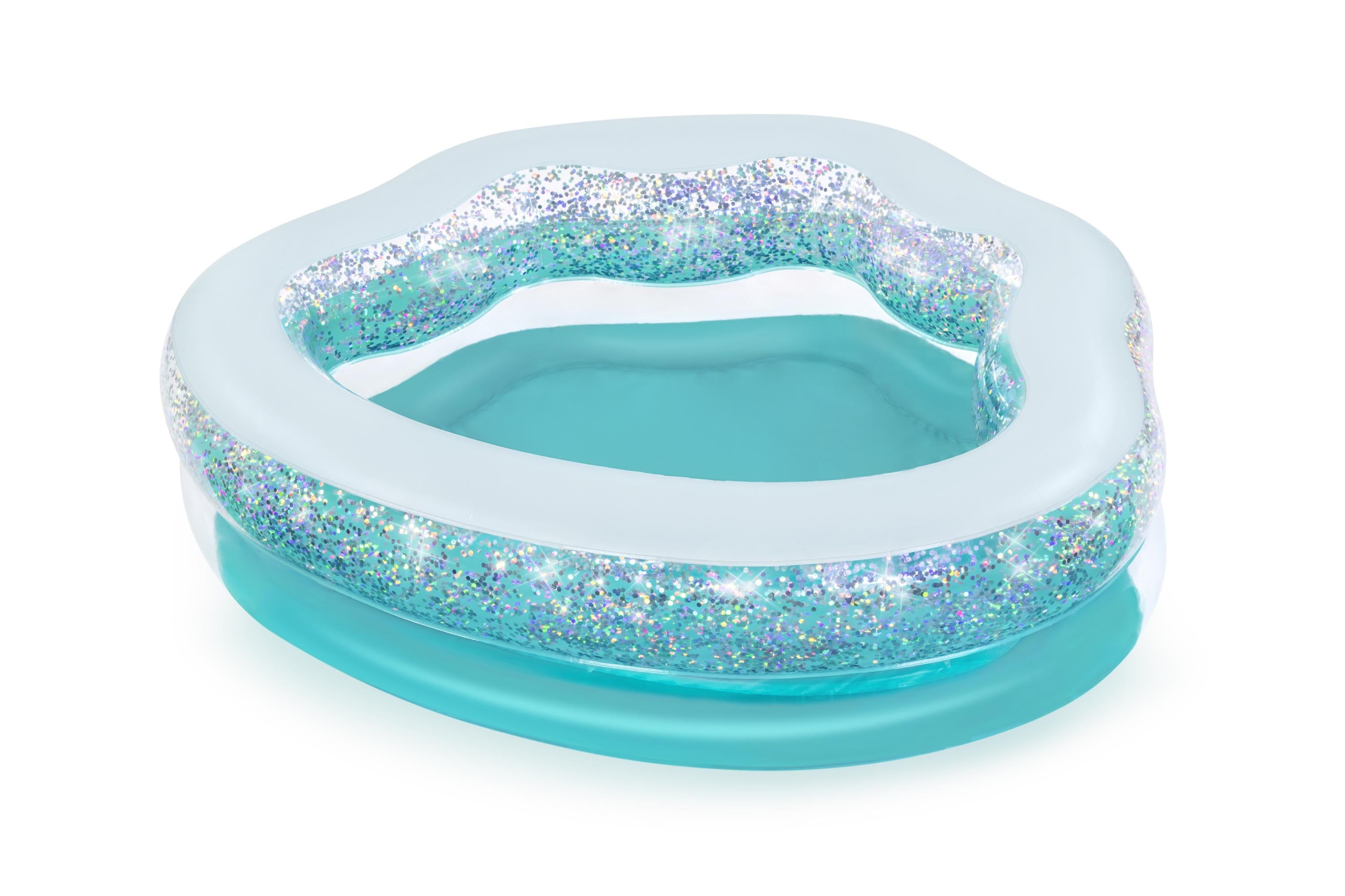 Piscina gonfiabile conchiglia 2 anelli con glitter BestWay 52489
