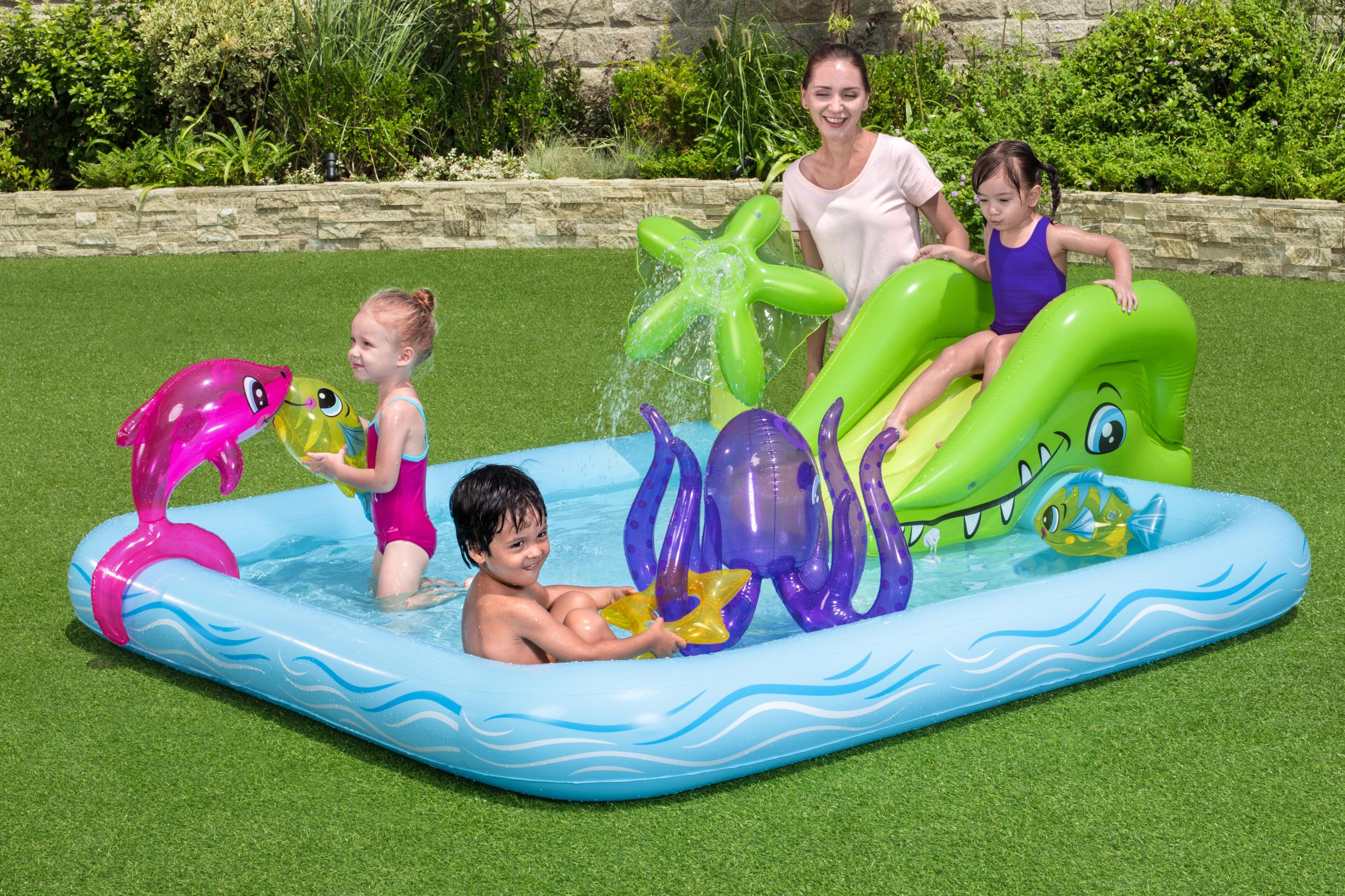 Piscinetta gonfiabile Acquario Fantastico Play Center Aquarium Bestway 53052