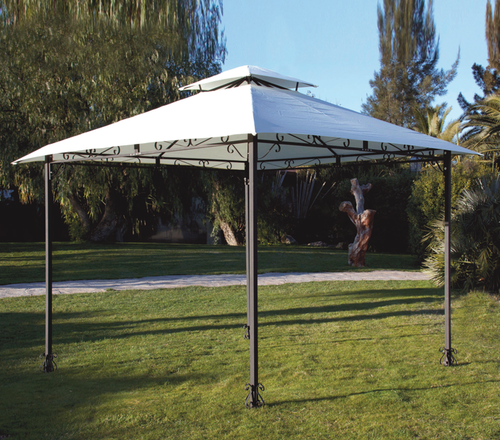 Gazebo acciaio 3x3 da giardino HAITI