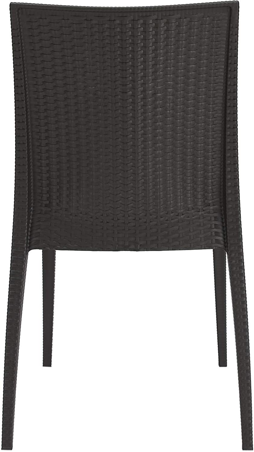 Sedia in resina impilabile effetto rattan Bistrot Grandsoleil