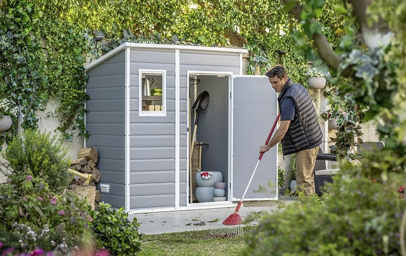 Garden Cottage da giardino in resina L183xP111xH200 - Keter Manor Pent 6x4