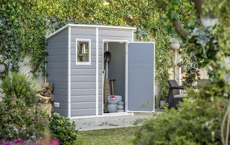 Garden Cottage da giardino in resina L183xP111xH200 - Keter Manor Pent 6x4