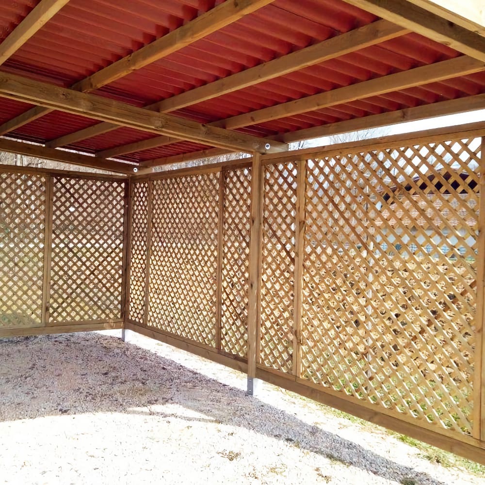 Pannello grigliato da giardino in legno impregnato LASA