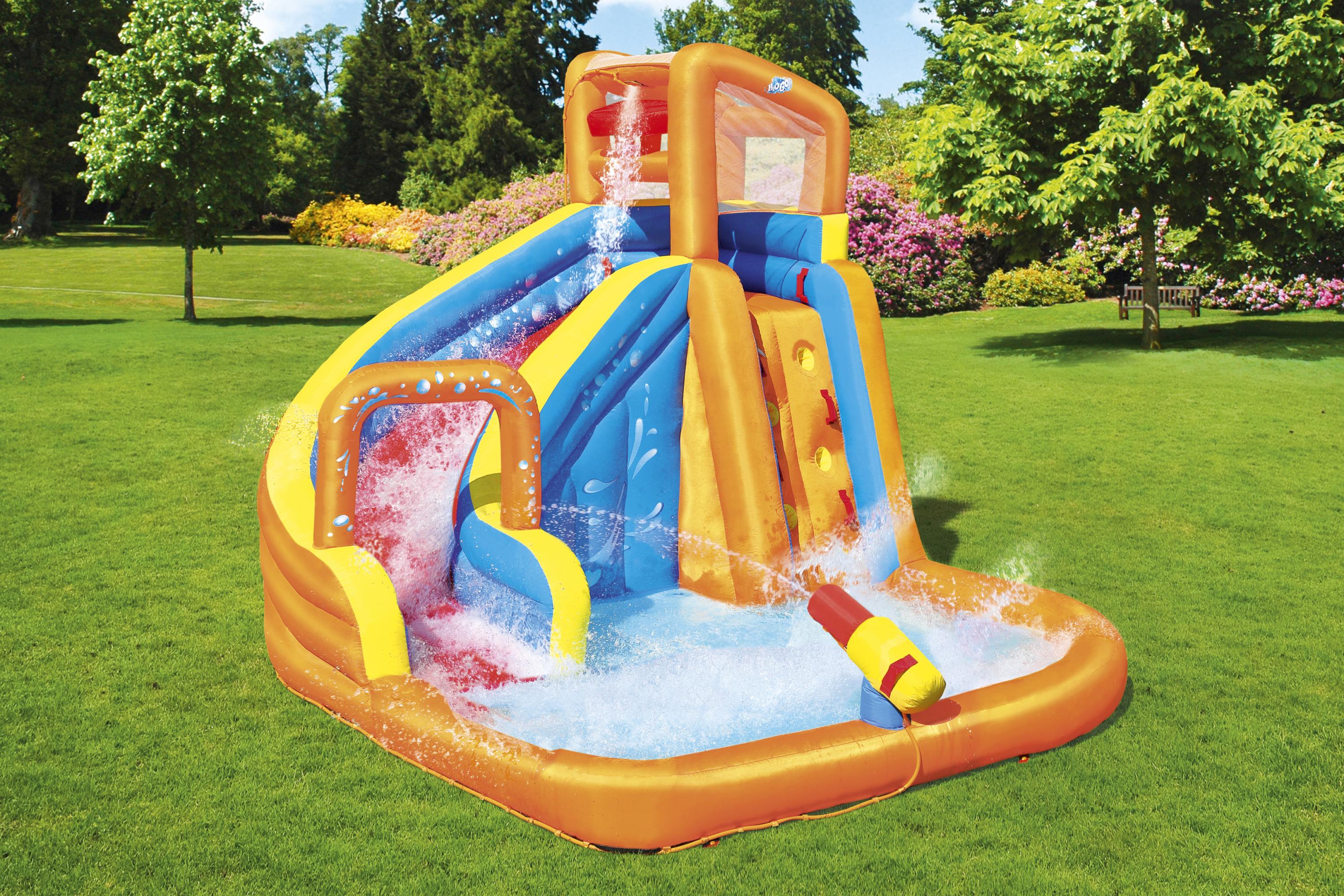 Parco giochi gonfiabile H2OGO scivolo ed arrampicata Turbo Splash Bestway 53301