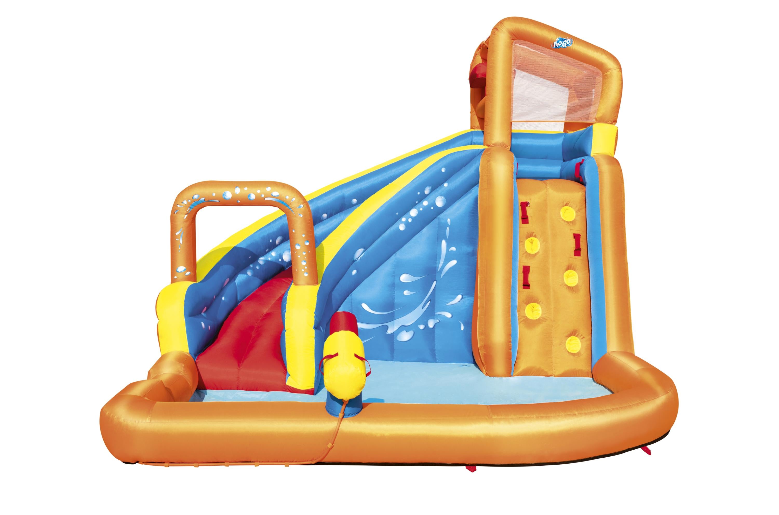Parco giochi gonfiabile H2OGO scivolo ed arrampicata Turbo Splash Bestwa