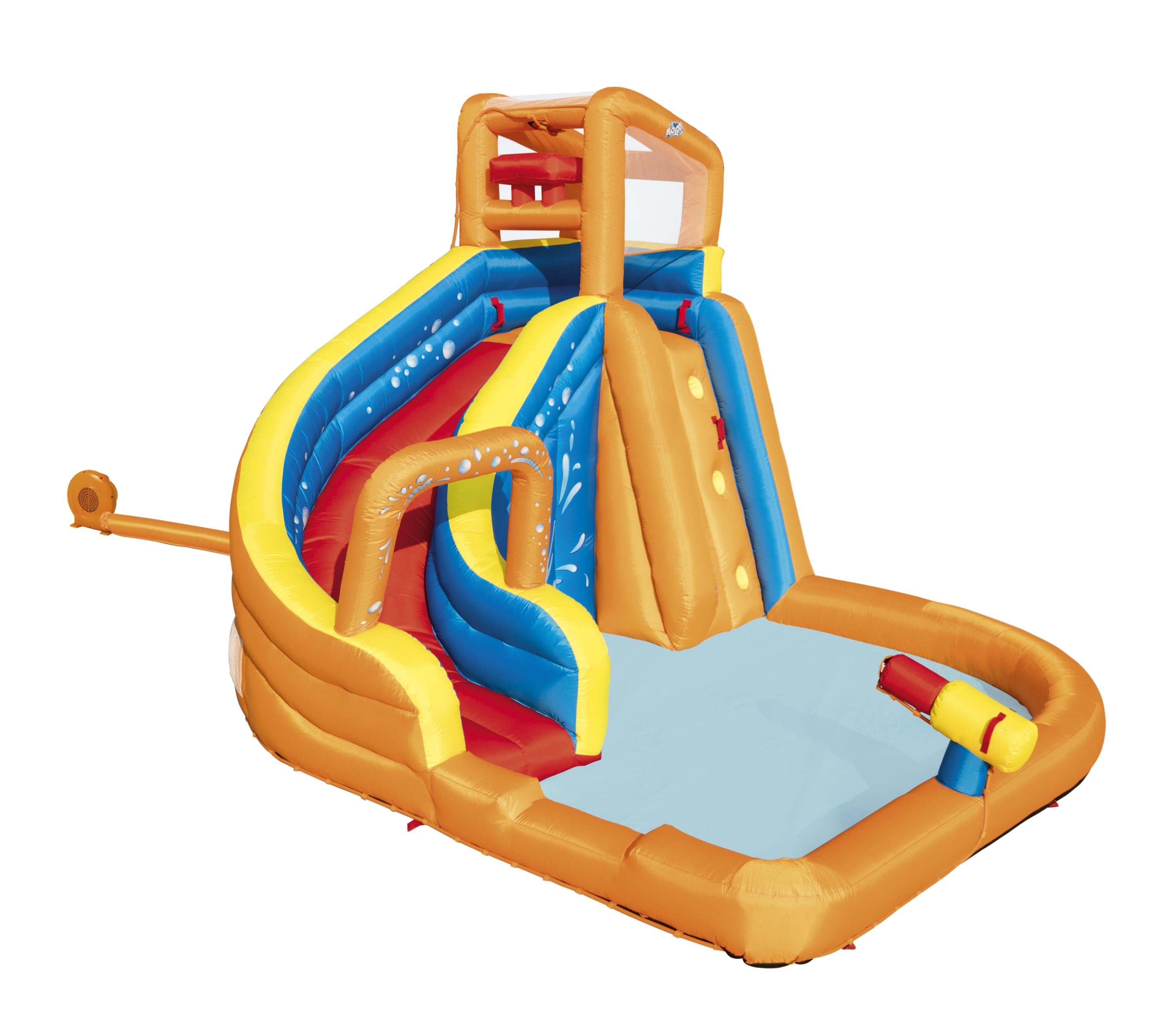 Parco giochi gonfiabile H2OGO scivolo ed arrampicata Turbo Splash Bestwa