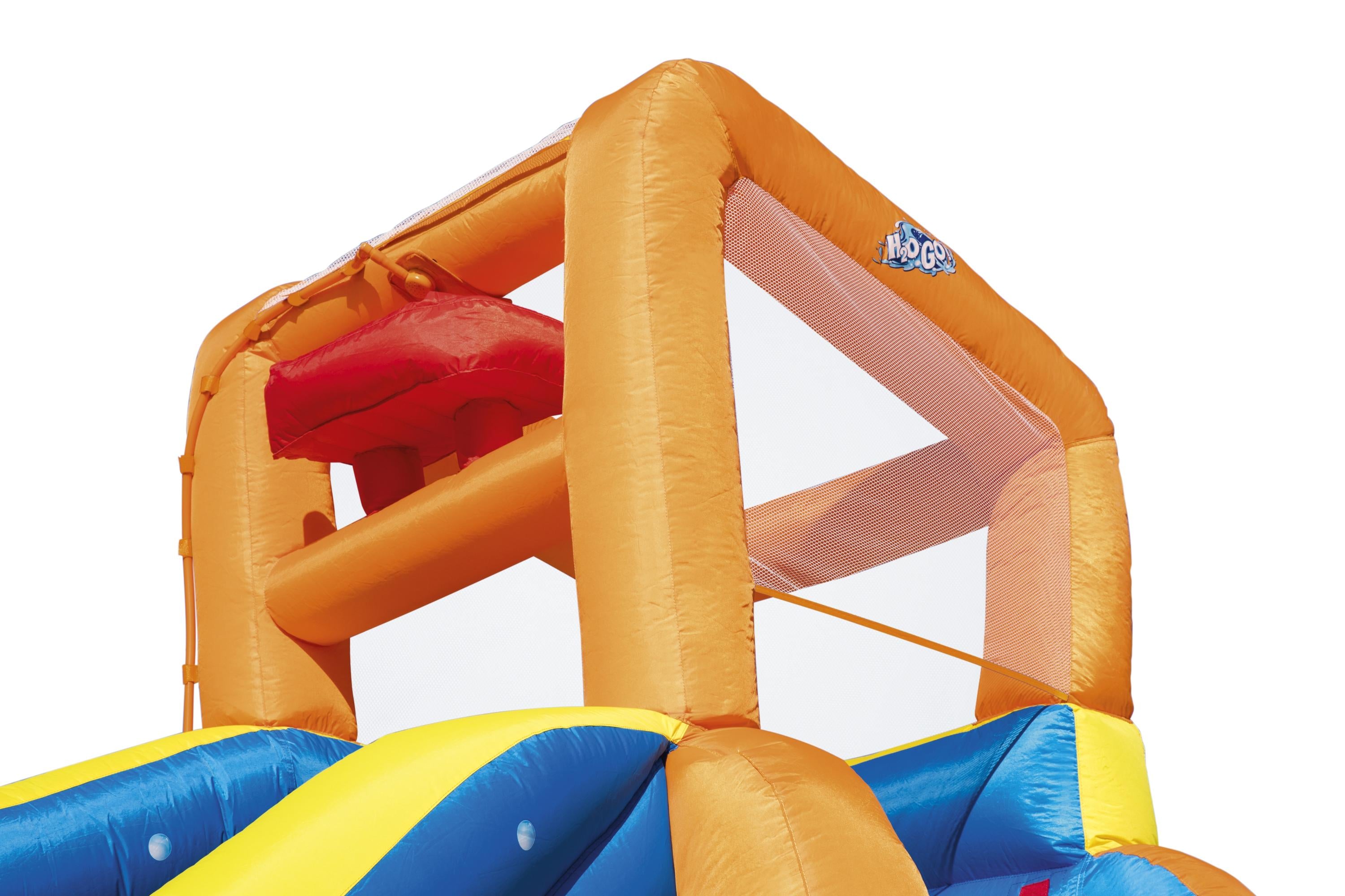 Parco giochi gonfiabile H2OGO scivolo ed arrampicata Turbo Splash Bestwa