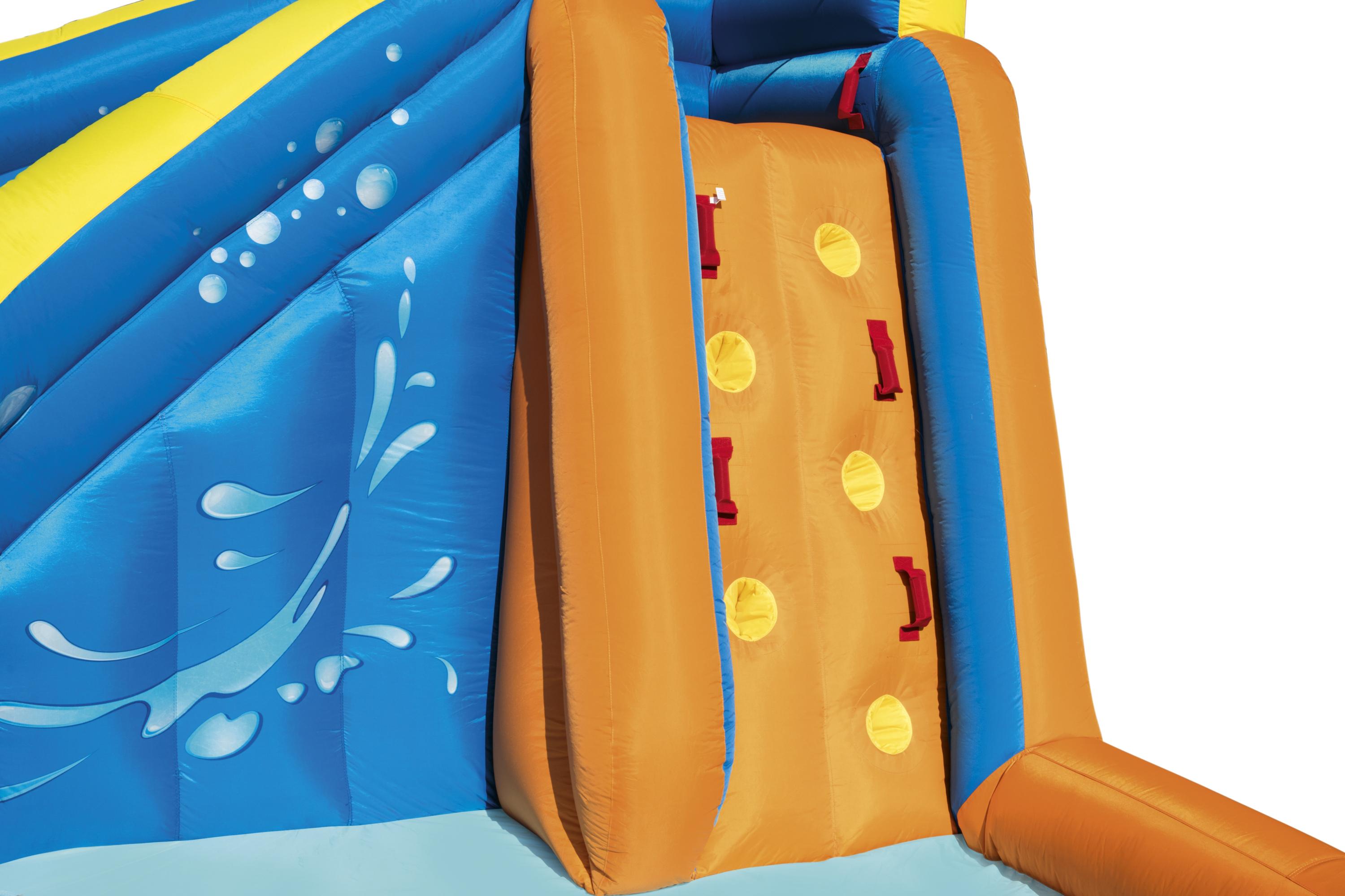 Parco giochi gonfiabile H2OGO scivolo ed arrampicata Turbo Splash Bestwa
