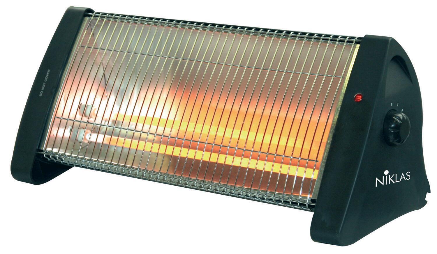 Stufa riscaldatore alogena al quarzo 1200 W NIKLAS