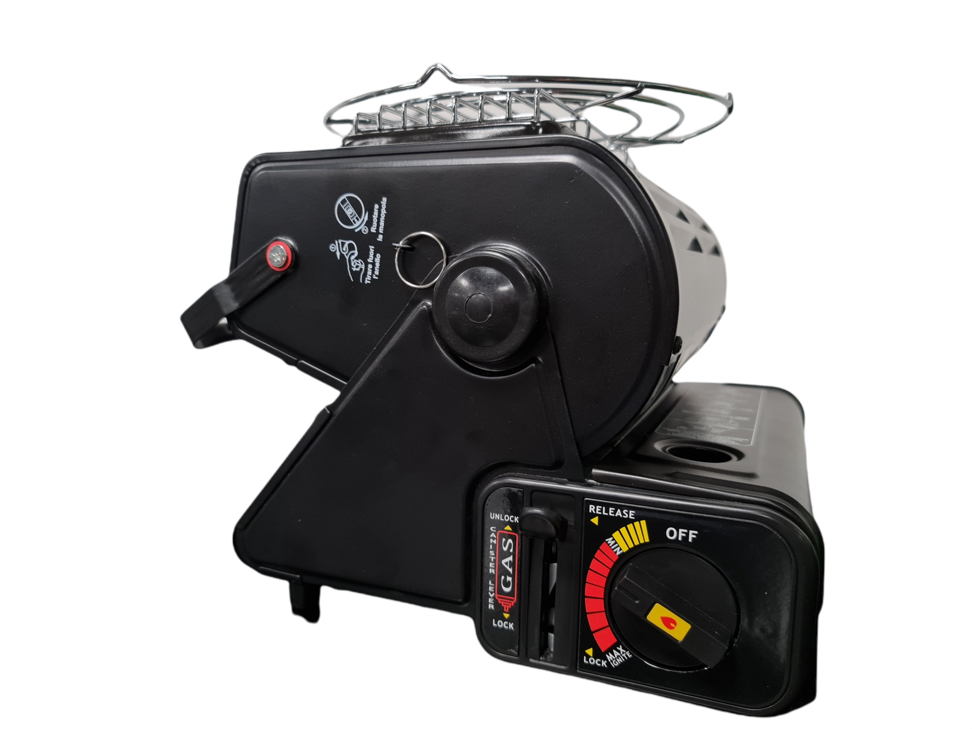 Stufetta fornello gas gpl butano portatile 2 in 1 caldo d'asporto Niklas