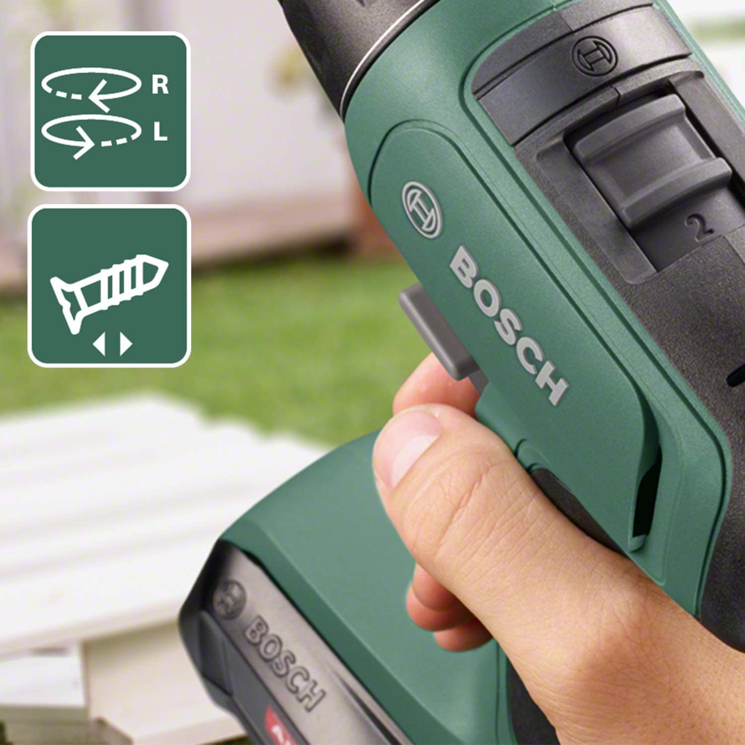 Trapano Avvitatore a Batteria con 2 velocità BOSCH UniversalDrill 18