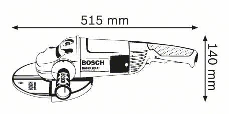 Smerigliatrice angolare Bosch professional 2200W GWS 22-230JH