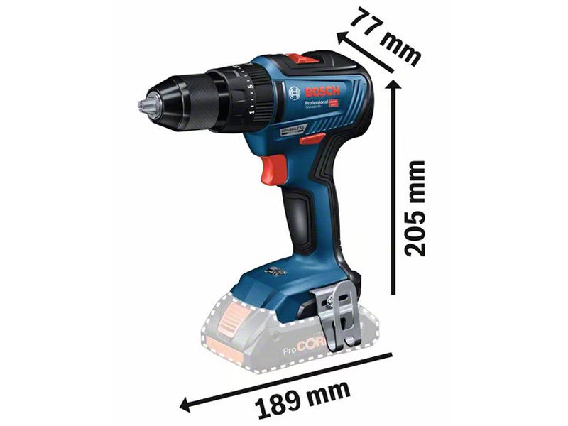 Trapano Avvitatore 18V con 2 batterie BOSCH Professional GSB18V-55