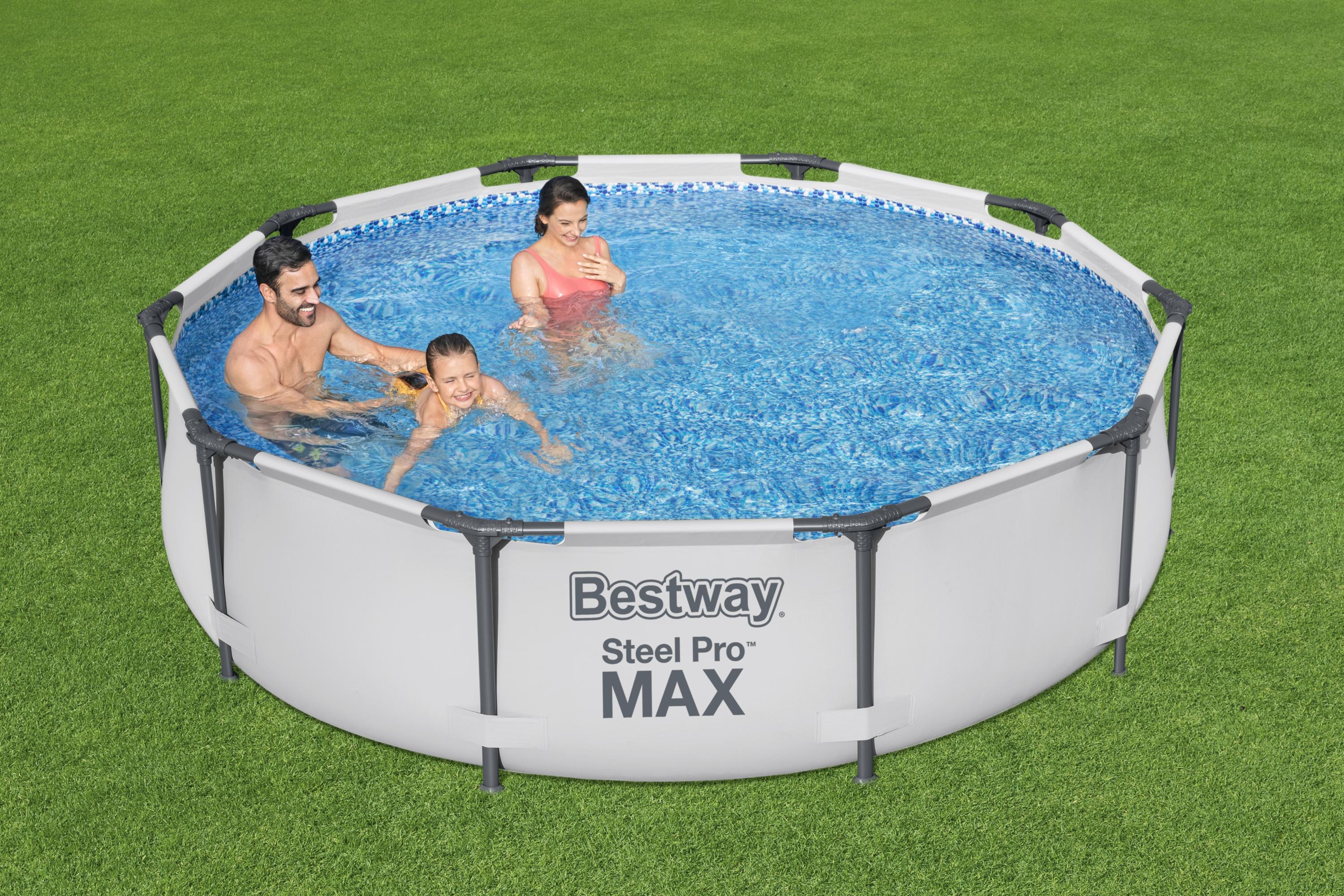 Piscina con struttura rotonda Steel Pro MAX 305x76 cm Bestway 56406