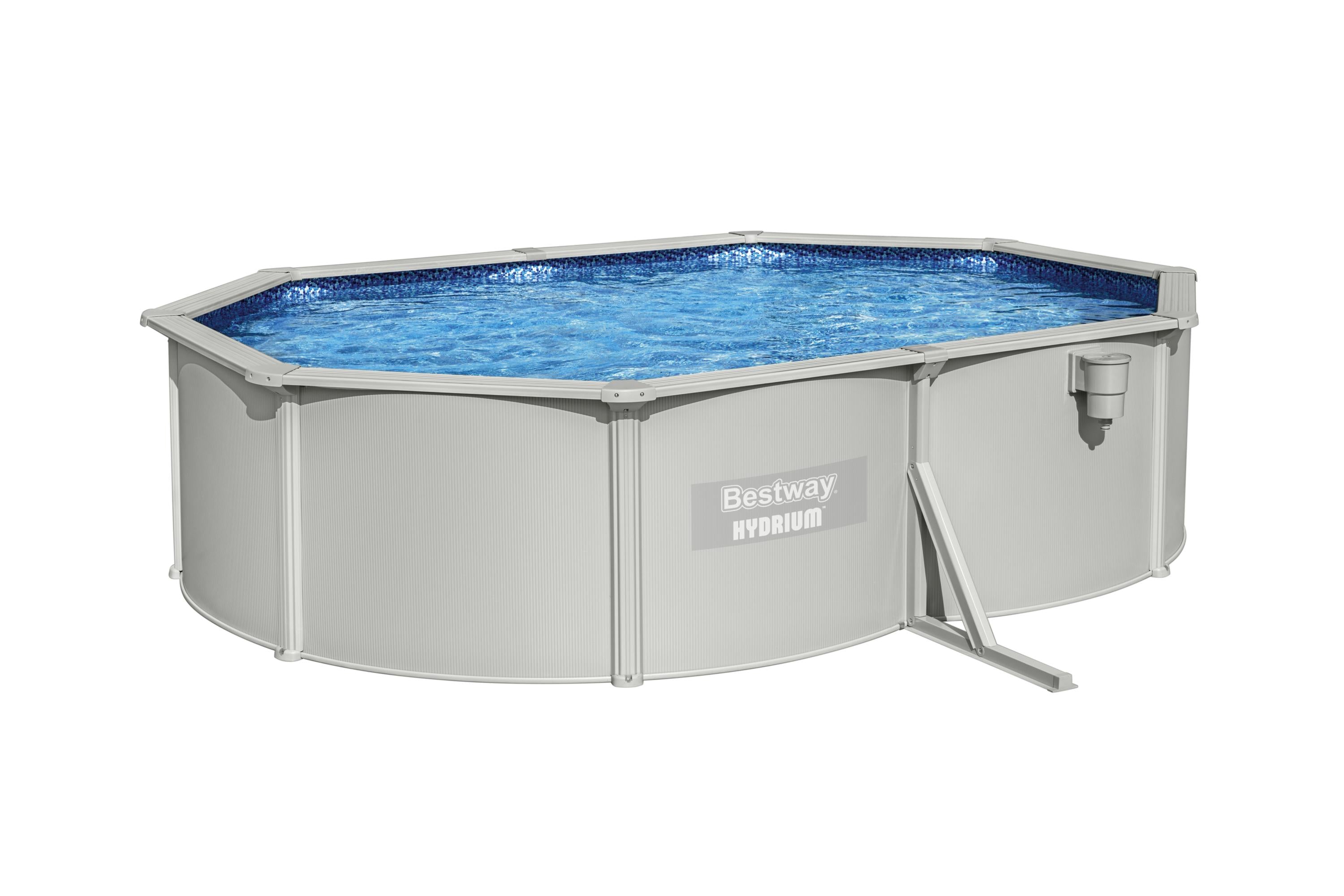 Piscina in acciaio fuori terra ovale Hydrium 500x360x120 cm Bestway 56586