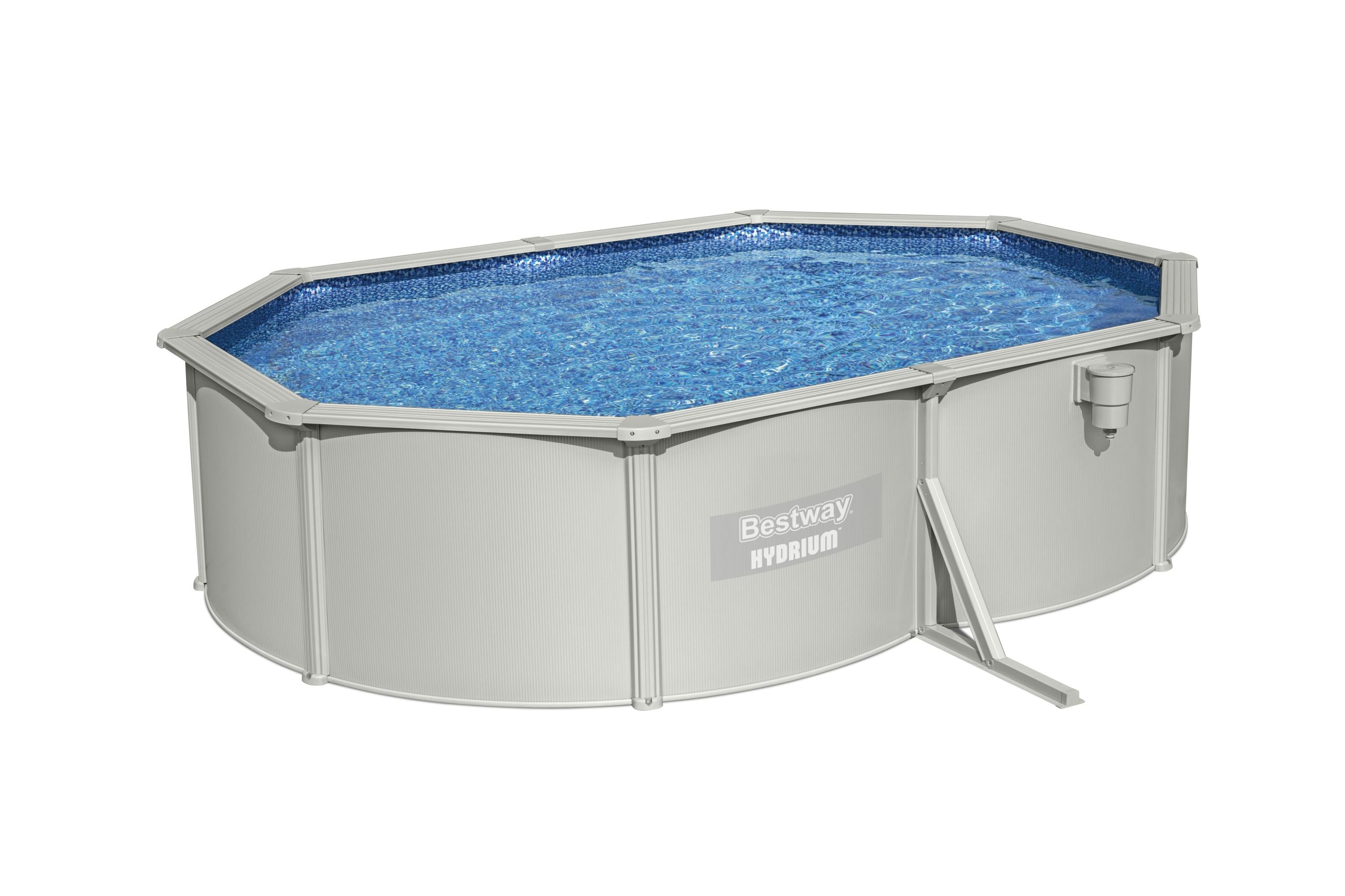 Piscina in acciaio fuori terra ovale Hydrium 500x360x120 cm Bestway 56586