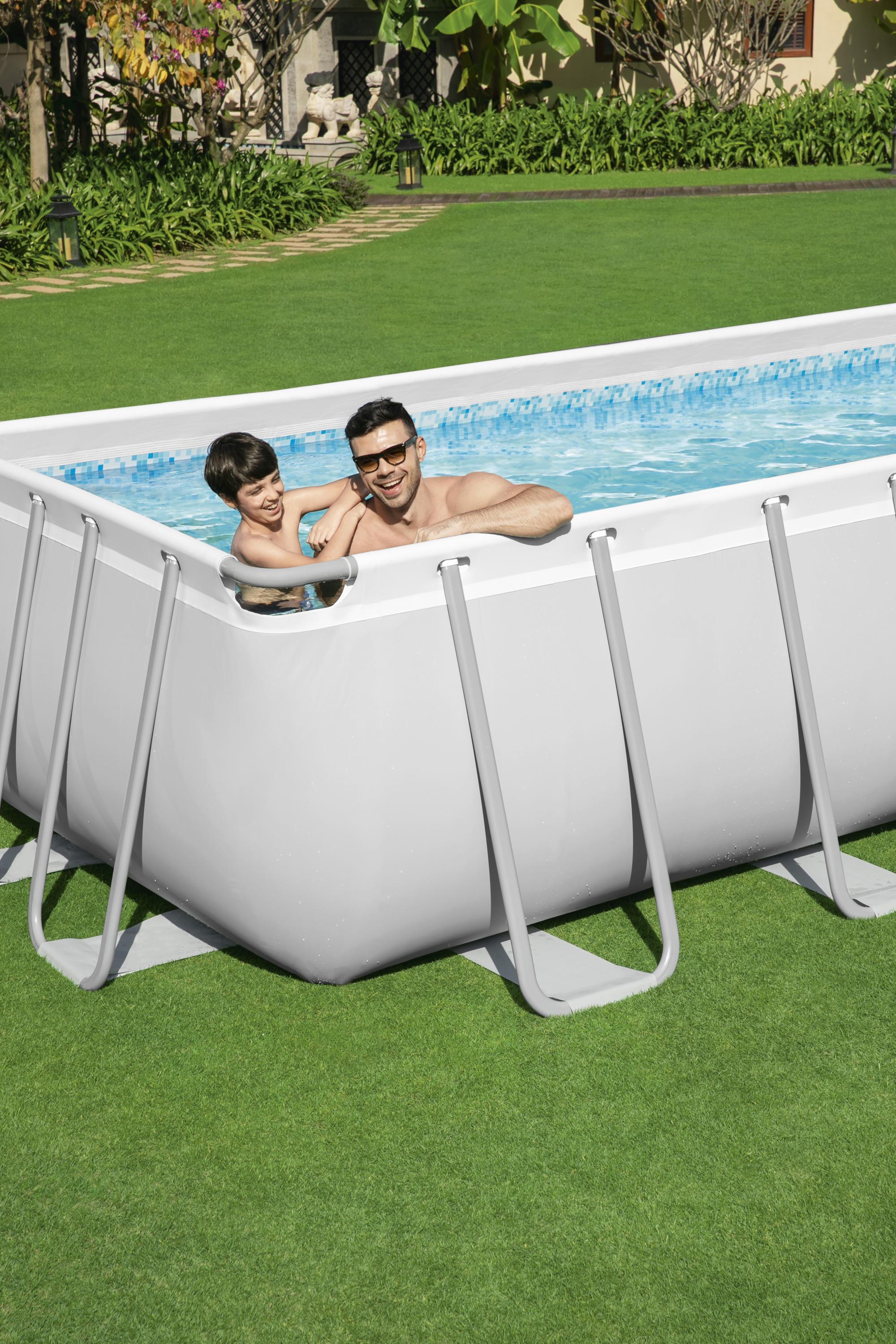 Piscina fuori terra rettangolare Power Steel 956x488x132 cm Bestway 56623