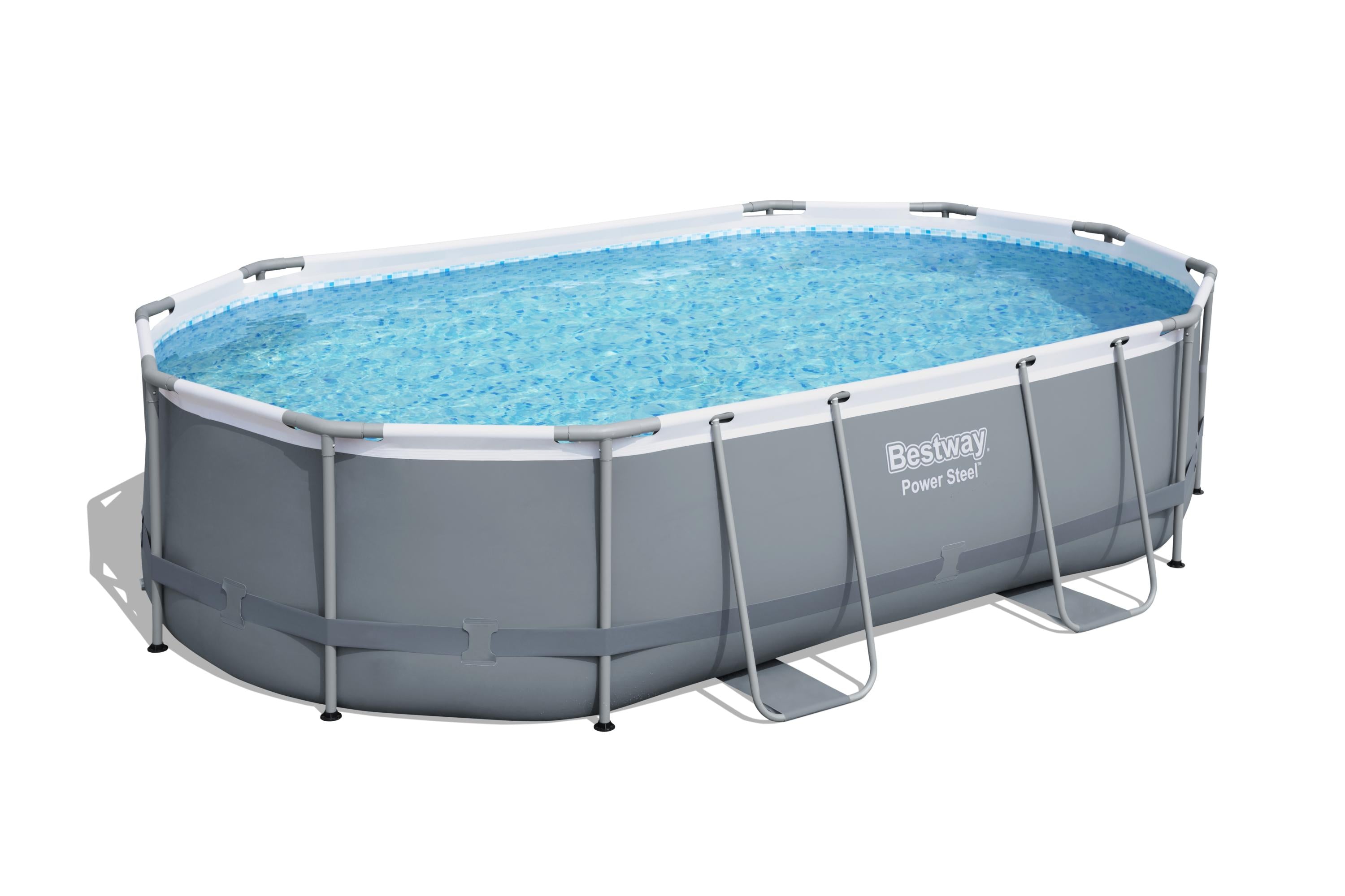 Piscina fuori terra Ovale Power Steel da 488X305X107 cm Bestway 56448