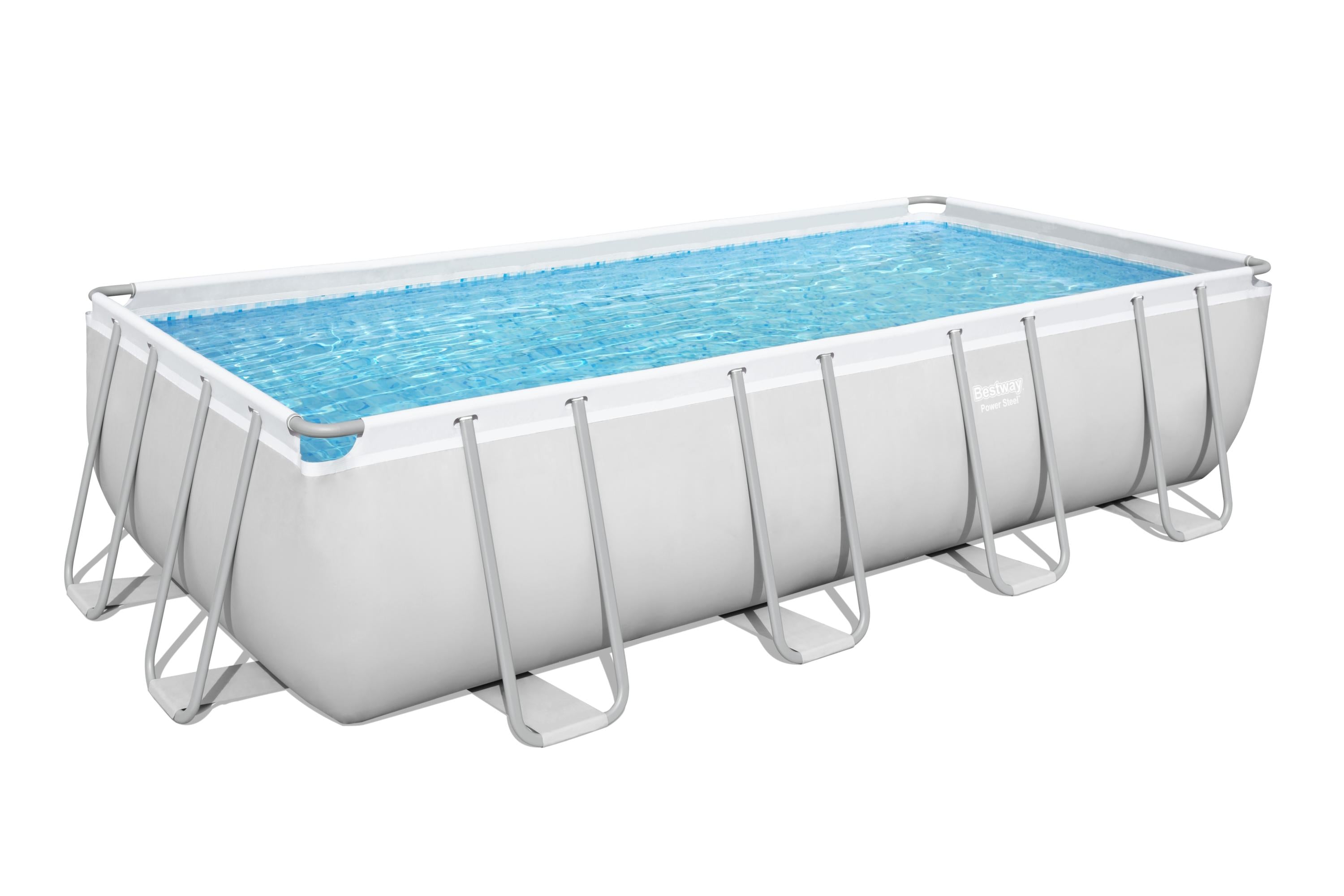 Piscina Power Steel Rettangolare cm 488X244X122 Bestway 56670