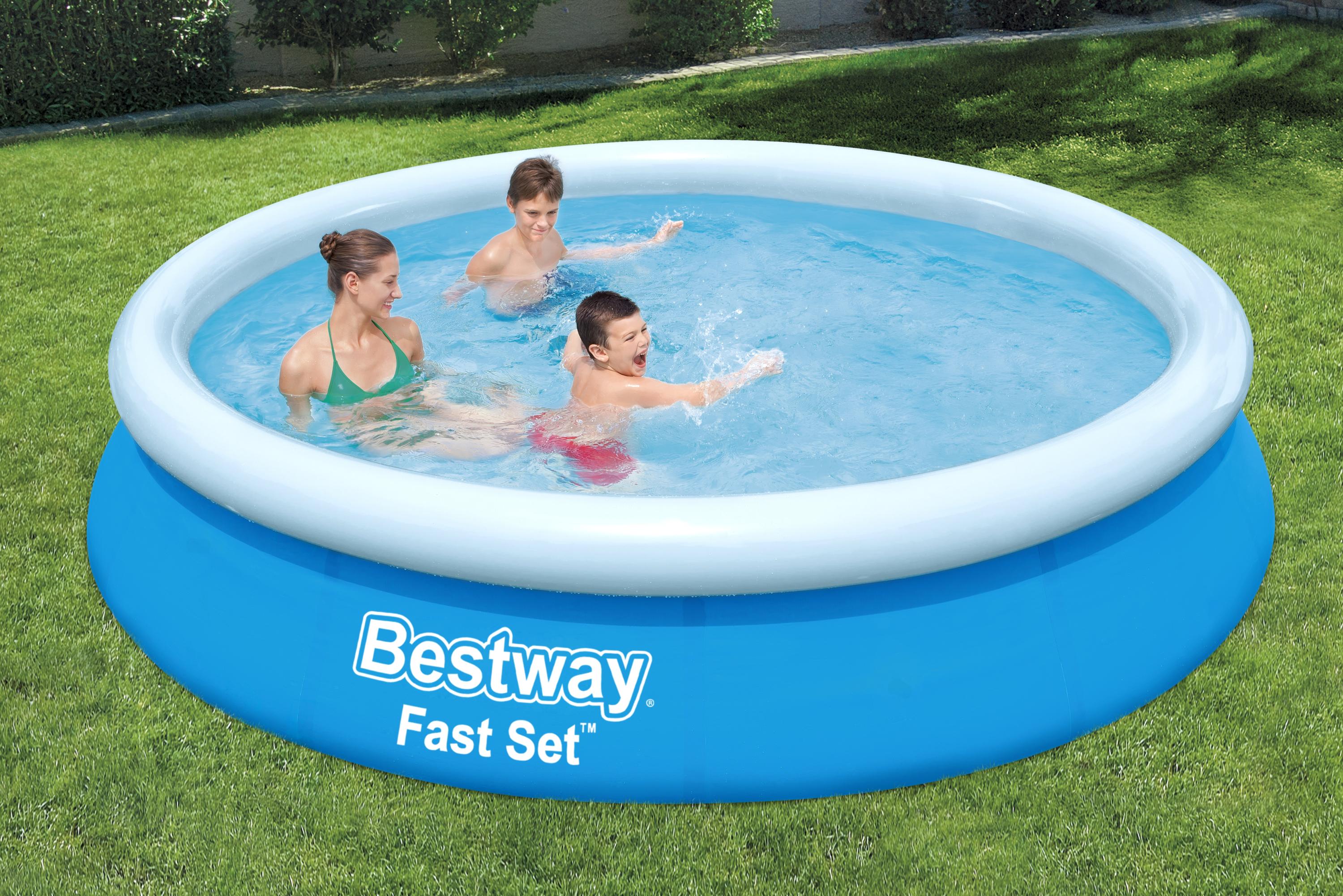 Piscina autoportante con anello fast set tonda 366x76 cm Bestway 57274