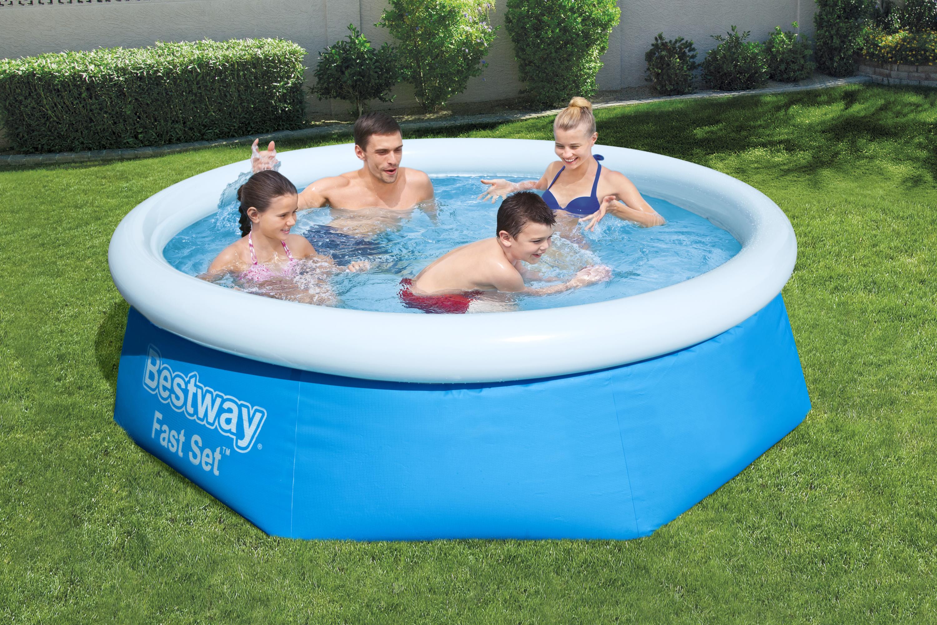 Piscina autoportante fast set con anello tonda Bestway 57265