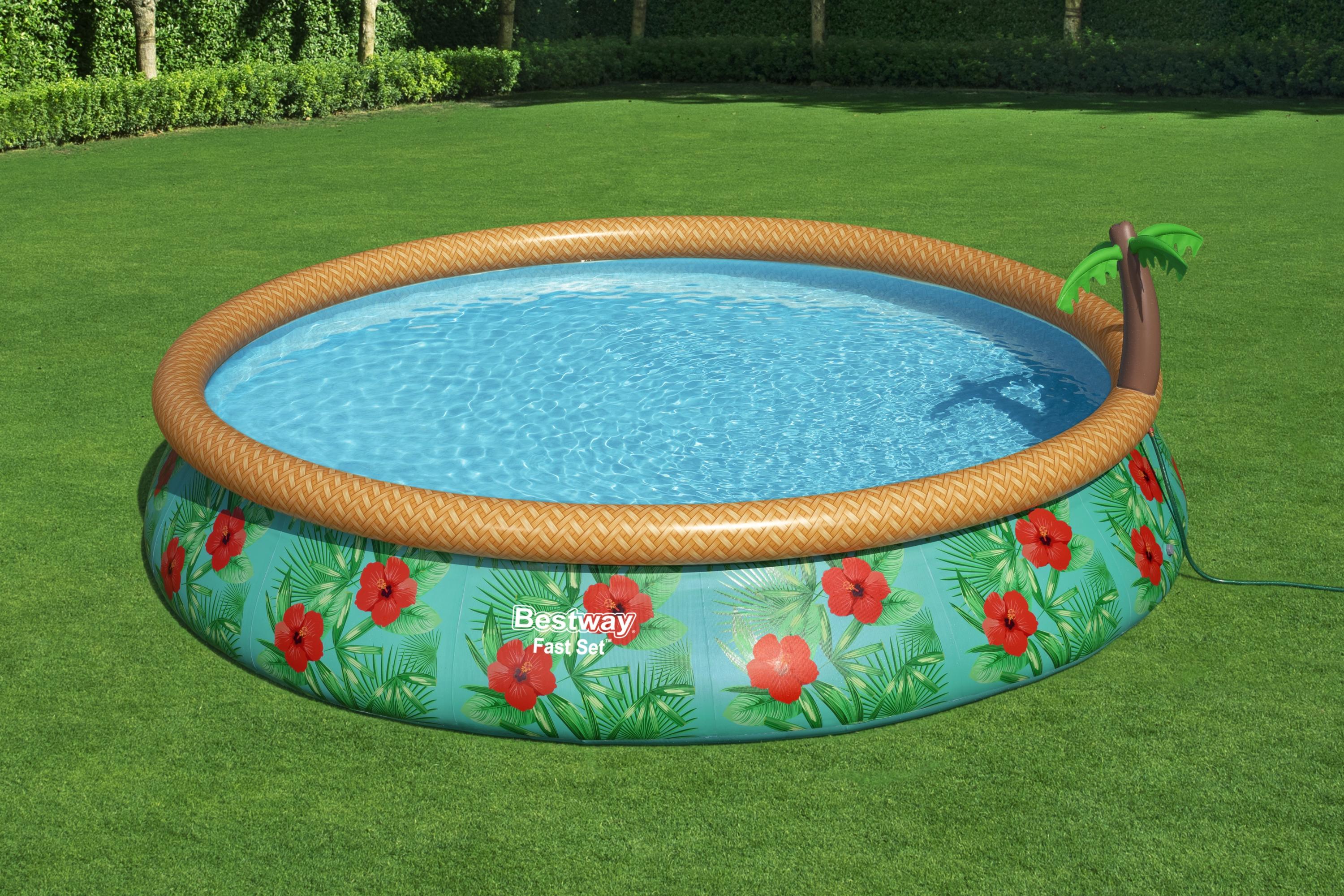 Piscina con Anello Autoportante 457x84 cm Paradise Palms fast set Bestway 57416