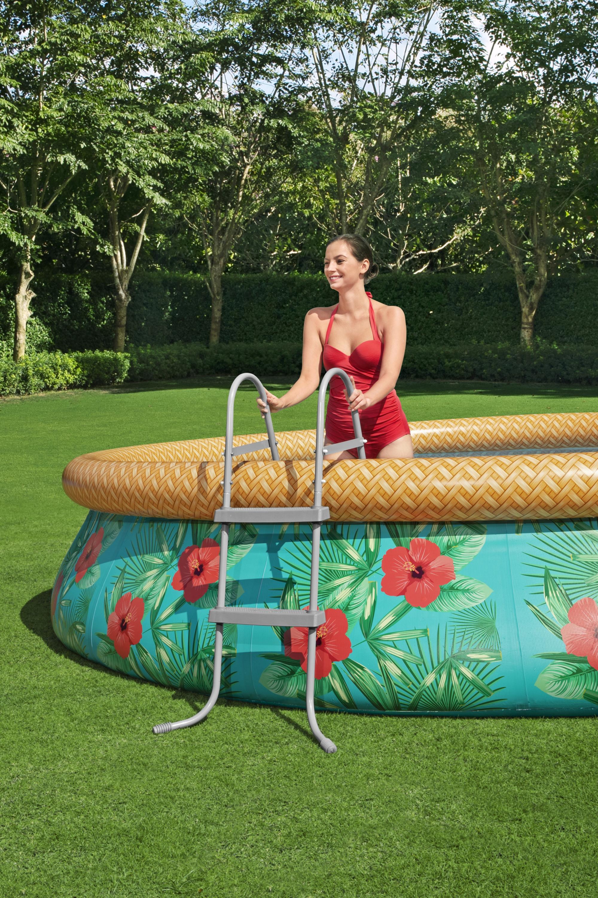 Piscina con Anello Autoportante 457x84 cm Paradise Palms fast set Bestway 57416