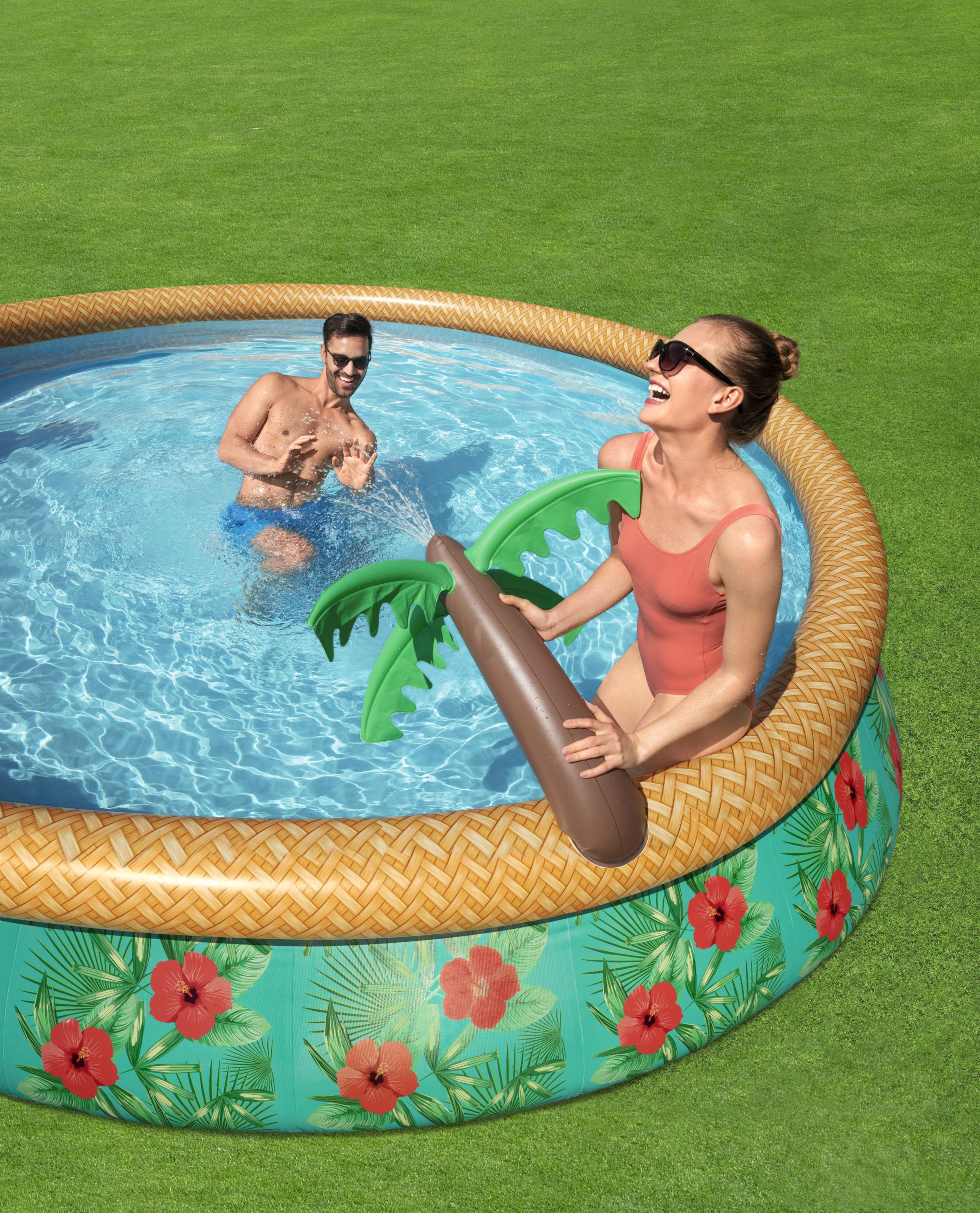 Piscina con Anello Autoportante 457x84 cm Paradise Palms fast set Bestway 57416