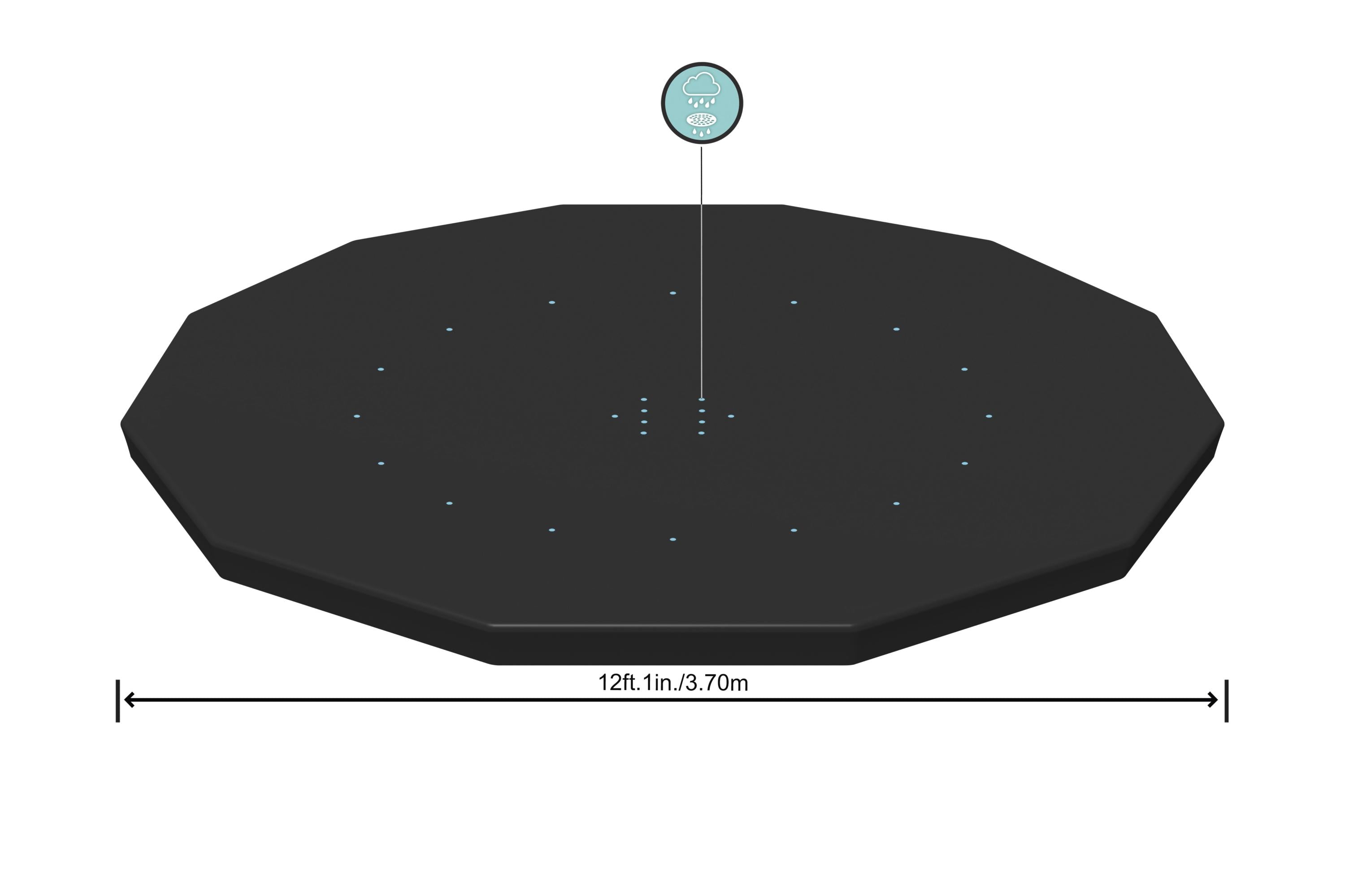 Telo copertura per piscina tonda diametro 366 cm con Struttura Bestway 58037