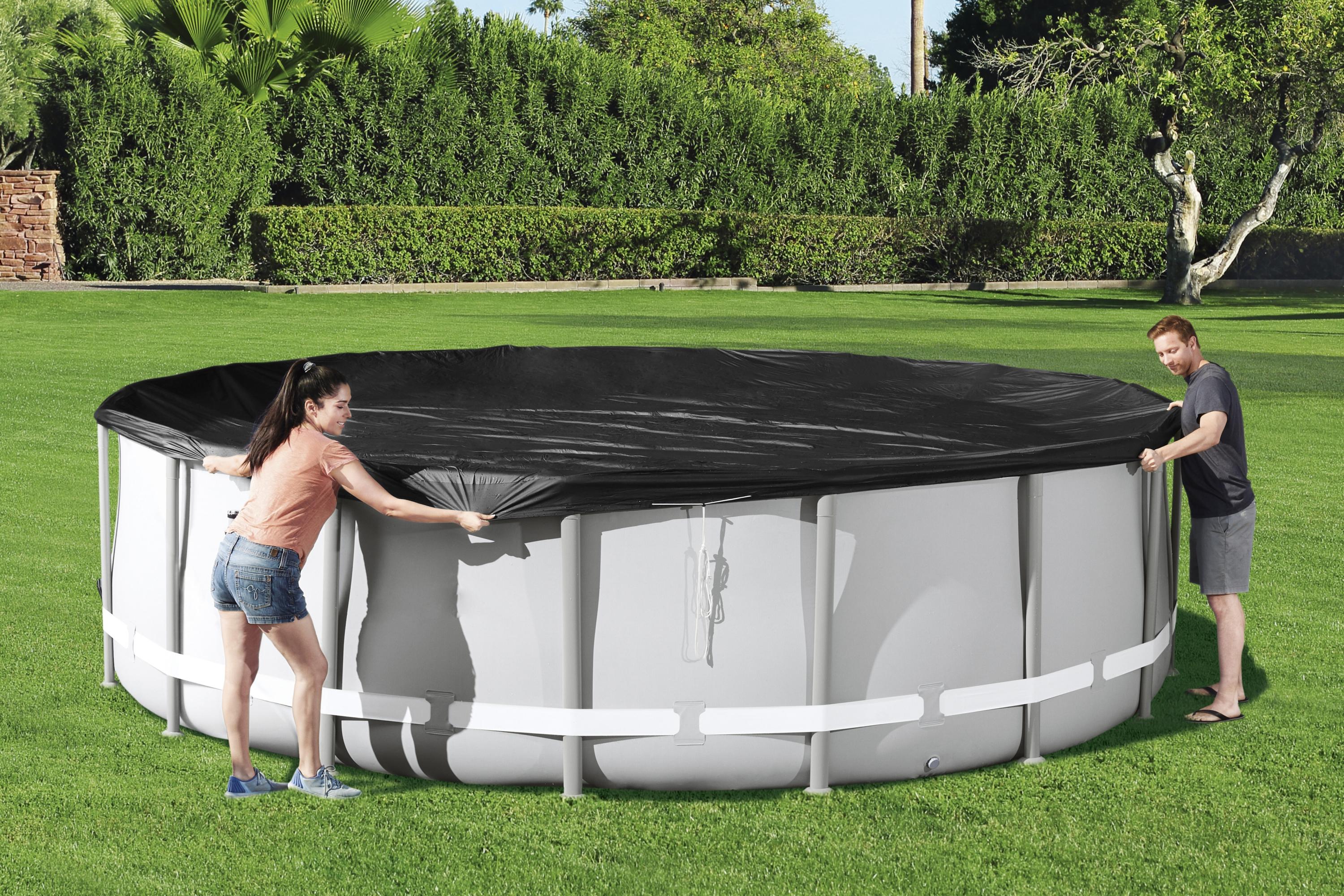 Telo copertura per piscina tonda diametro 488 cm con Struttura Bestway 58249