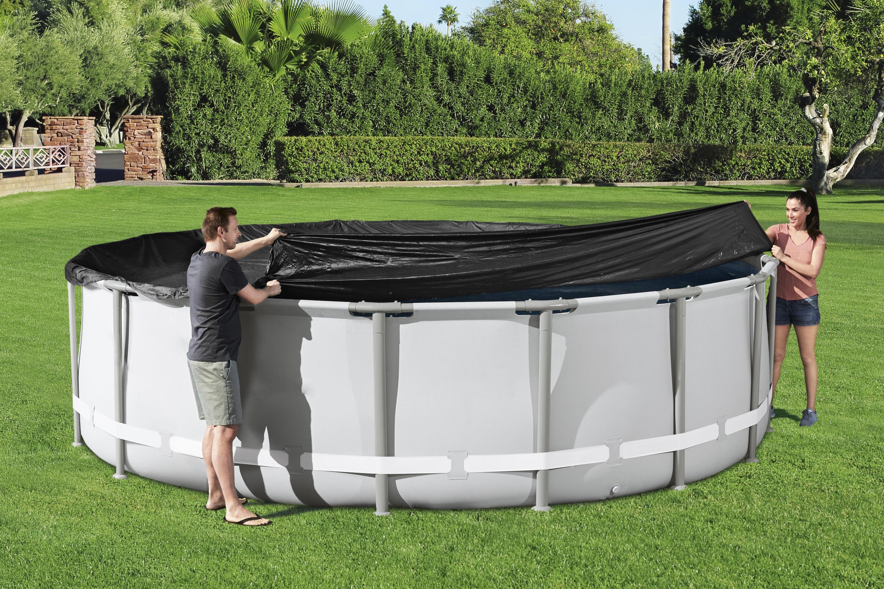 Telo copertura per piscina tonda diametro 488 cm con Struttura Bestway 58249