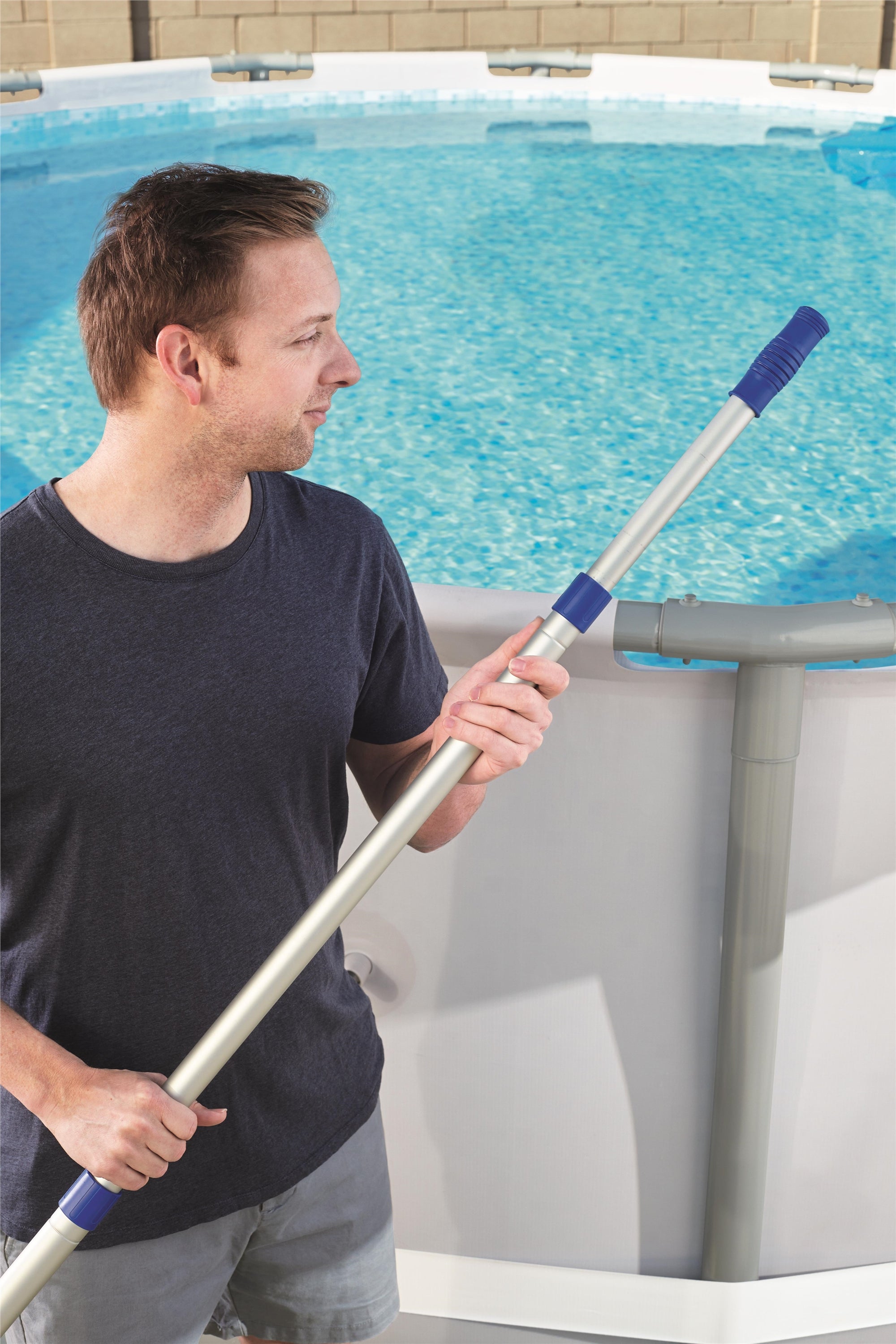 Asta  telescopica in alluminio per accessori pulizia piscina Bestway 58279