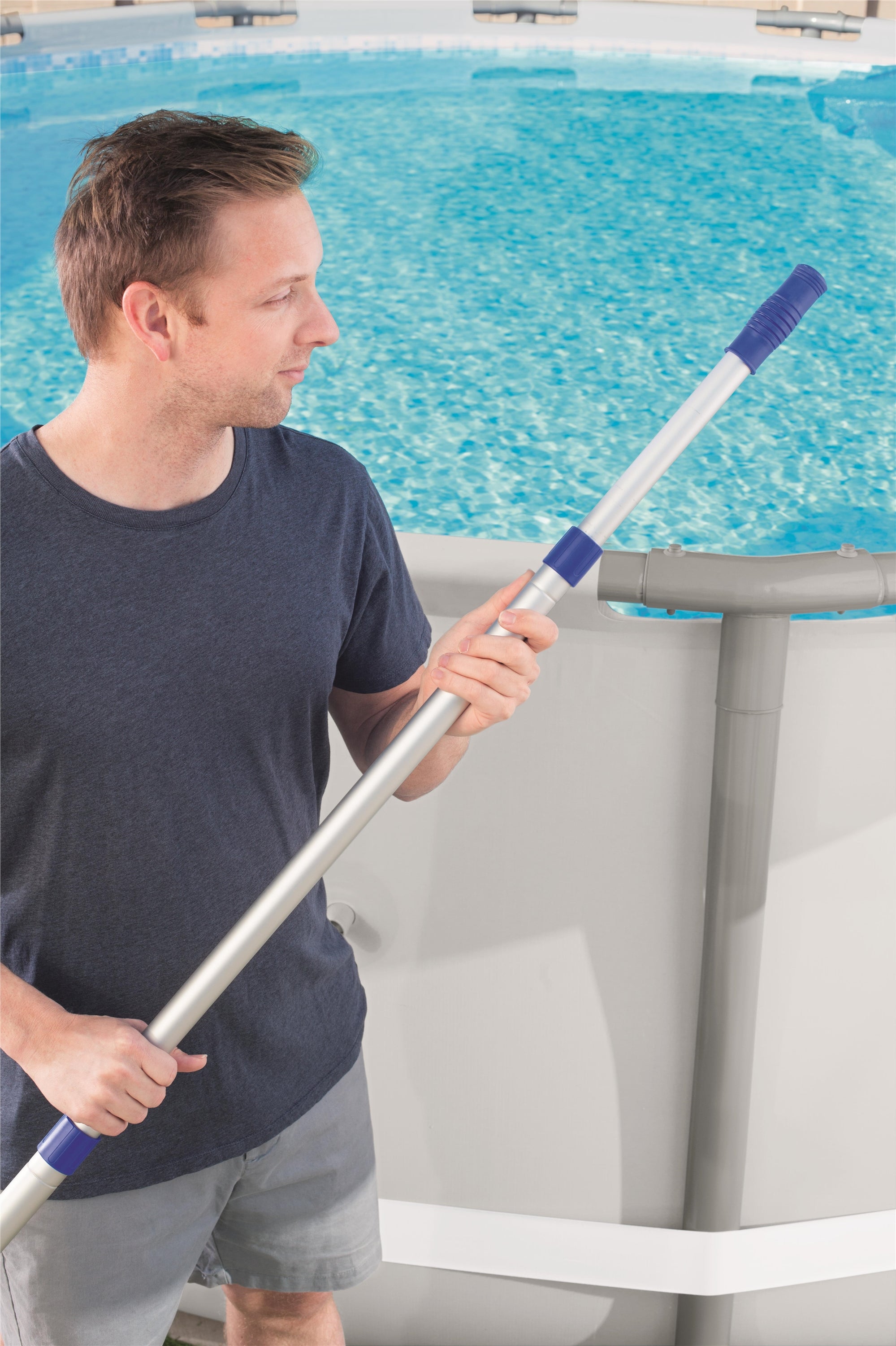 Asta  telescopica in alluminio per accessori pulizia piscina Bestway 58279