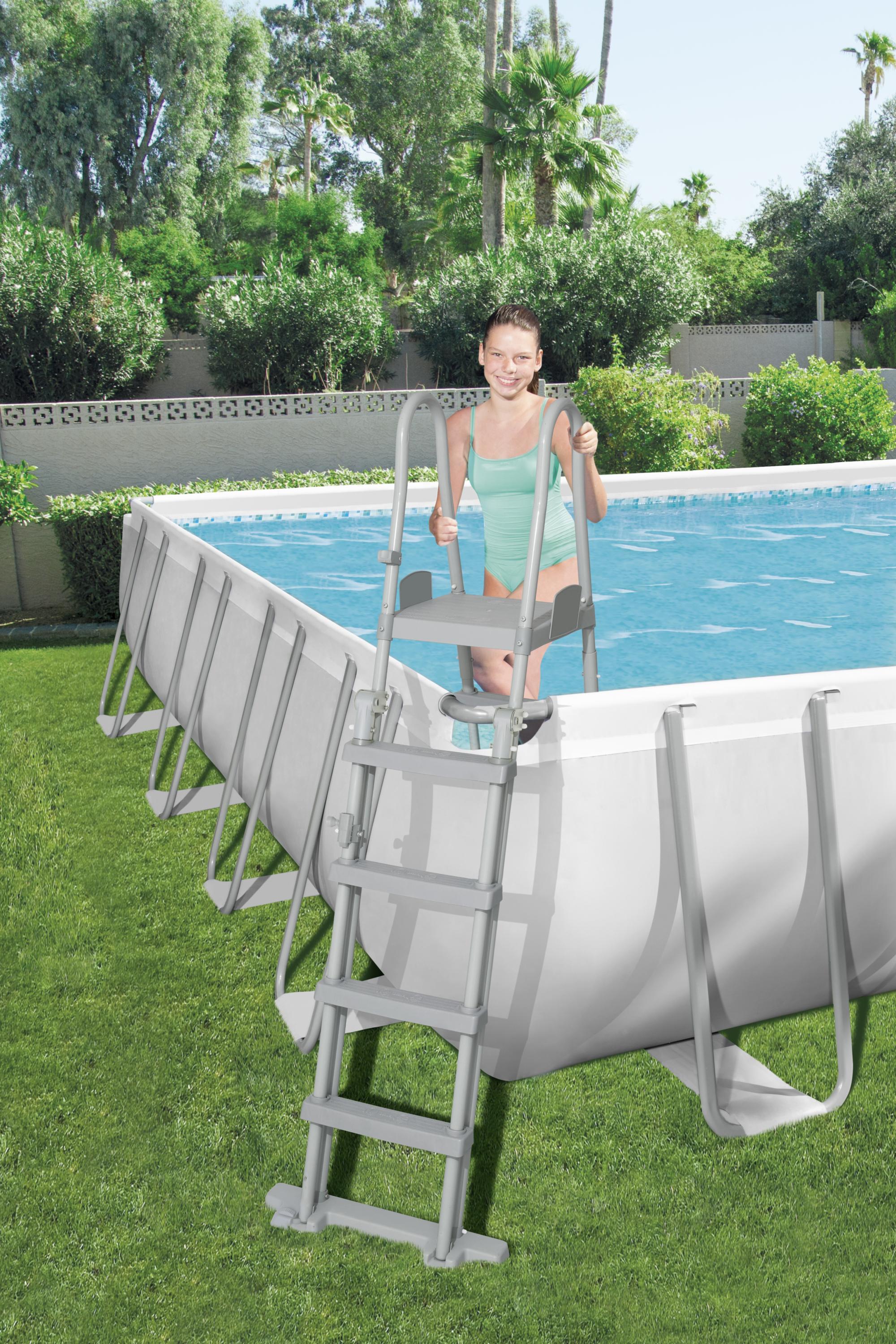 Piscina fuori terra rettangolare Power Steel 956x488x132 cm Bestway 56623