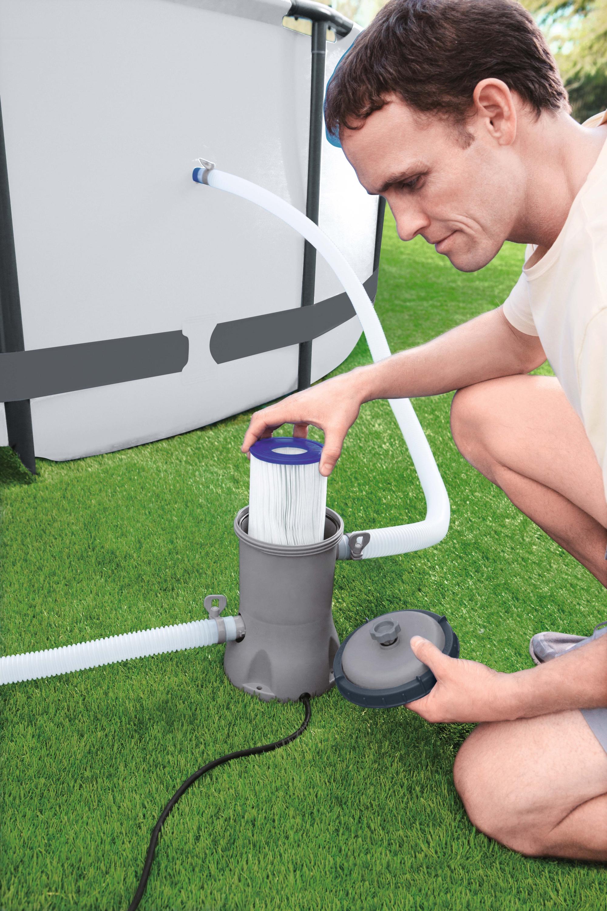 Pompa filtro depuratore per piscine a cartuccia 32W Bestway 58386