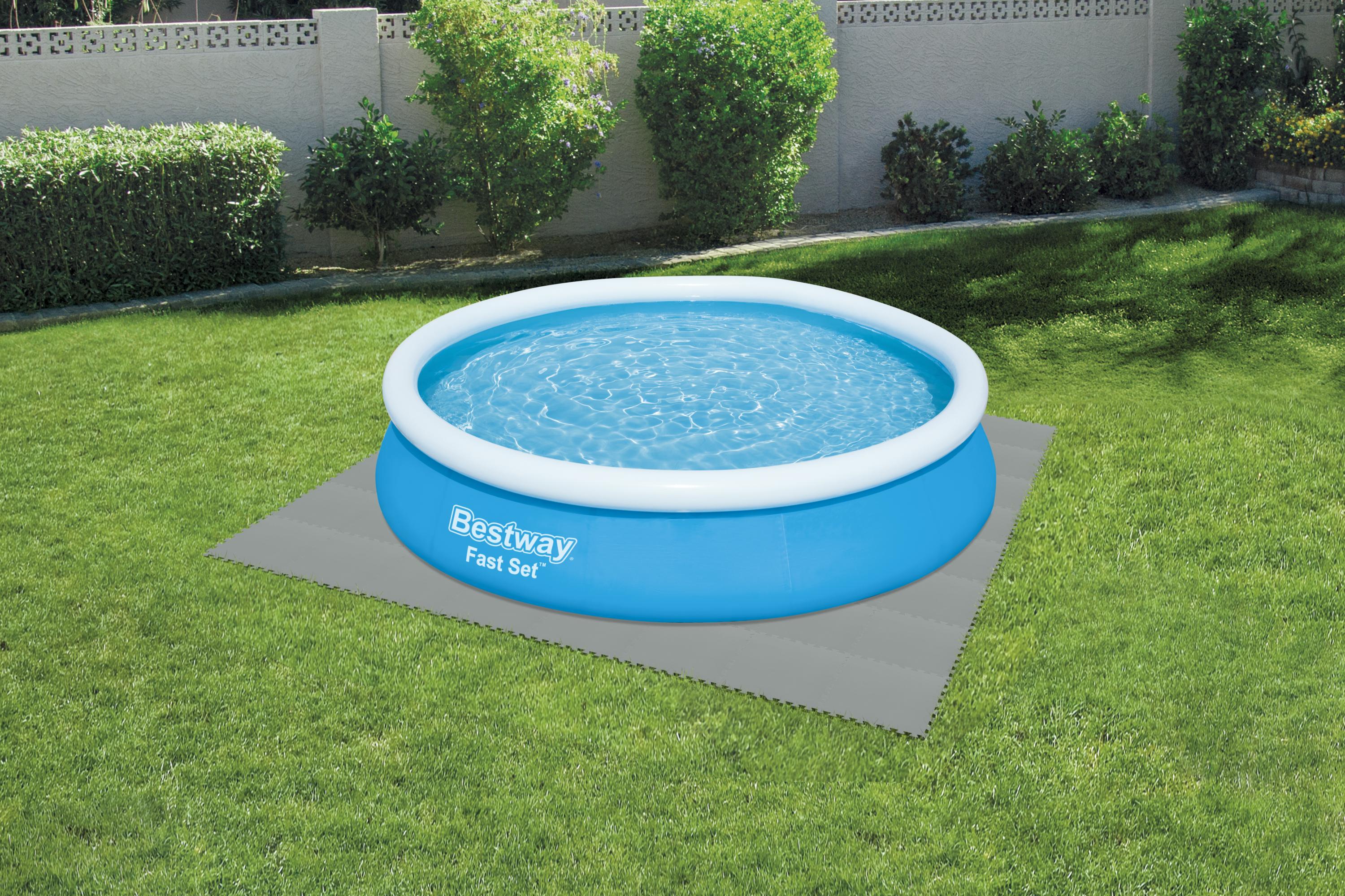 Tappeto ad incastro puzzle sotto piscina e giochi componibile protettivo Bestway 58639