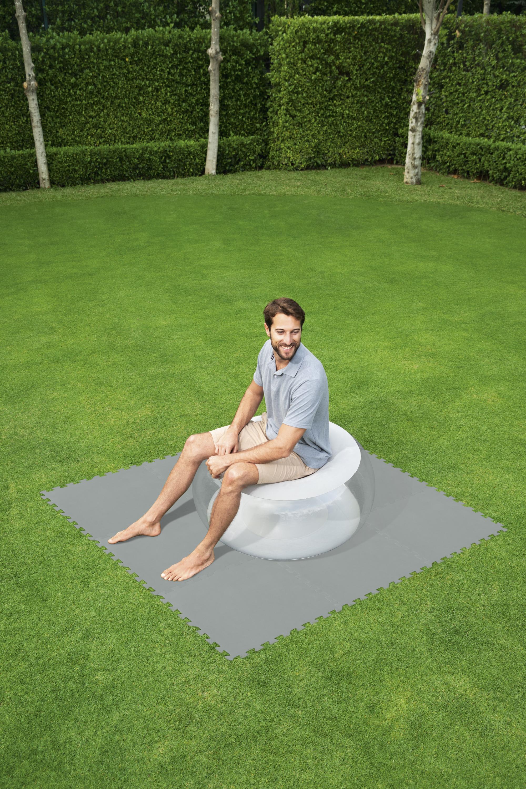 Tappeto ad incastro puzzle sotto piscina e giochi componibile protettivo Bestway 58639