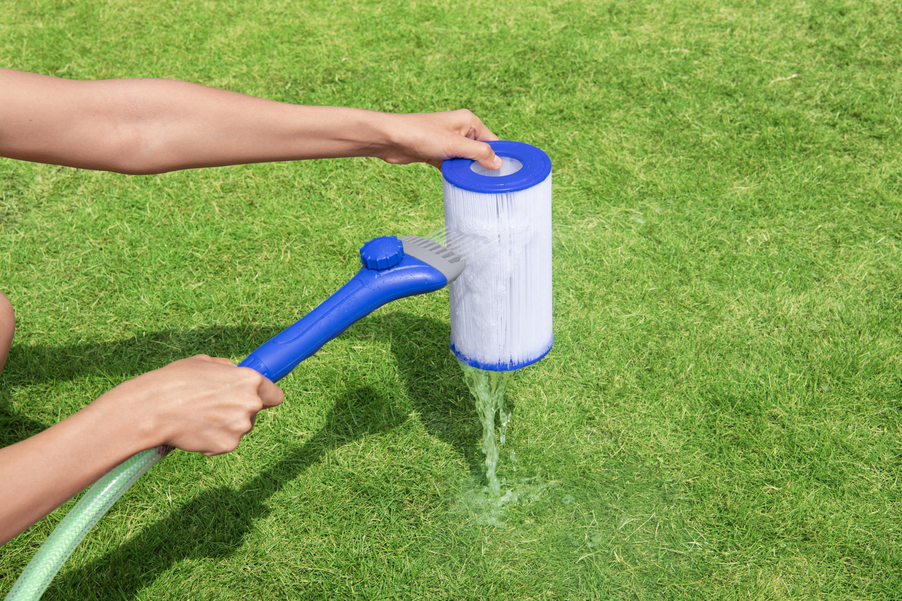 Spazzola pettine ad acqua per pulizia cartucce filtro Fowclear Aqualite Bestway 58662