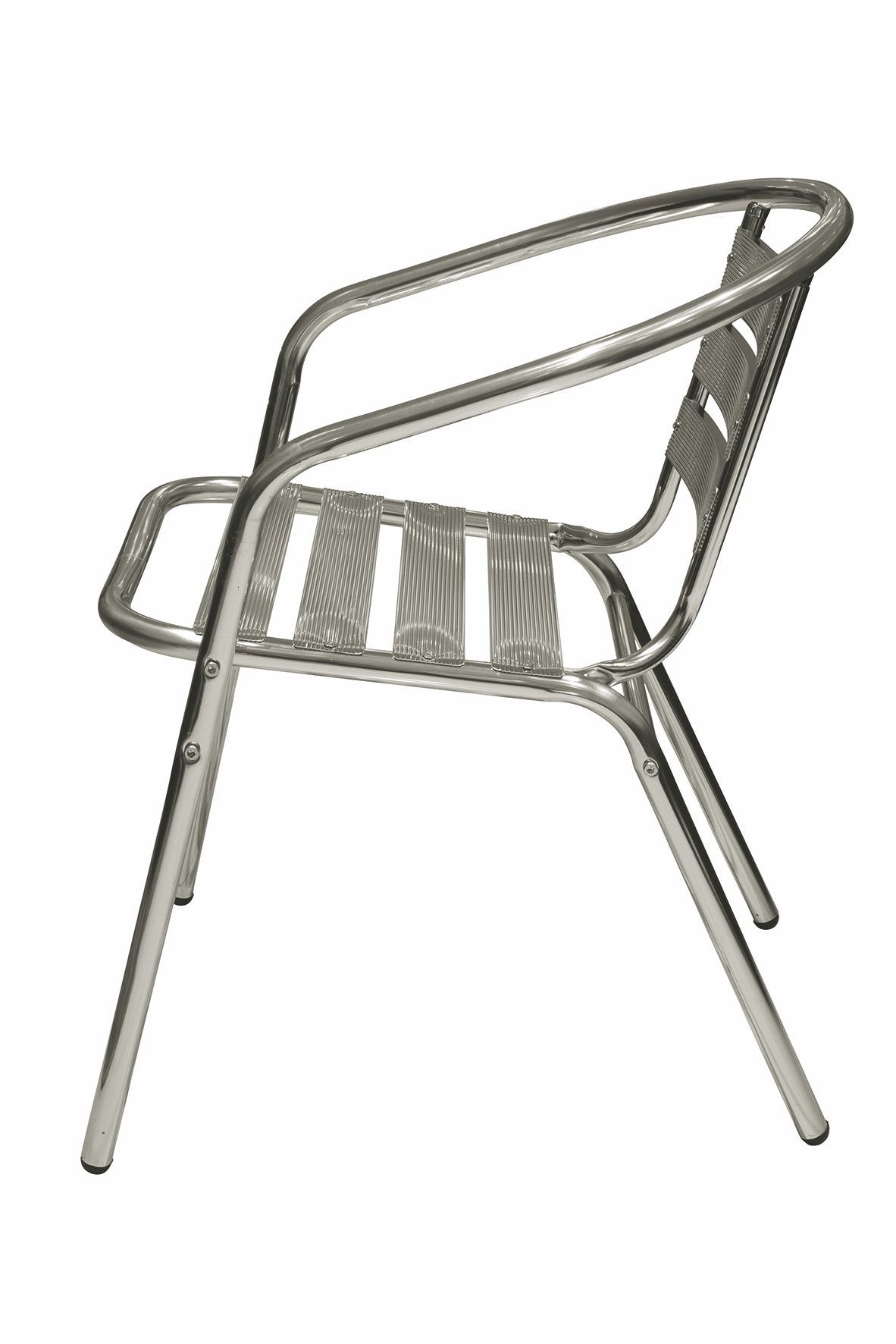 Poltrona impilabile da esterno in alluminio per arredo bar e pub