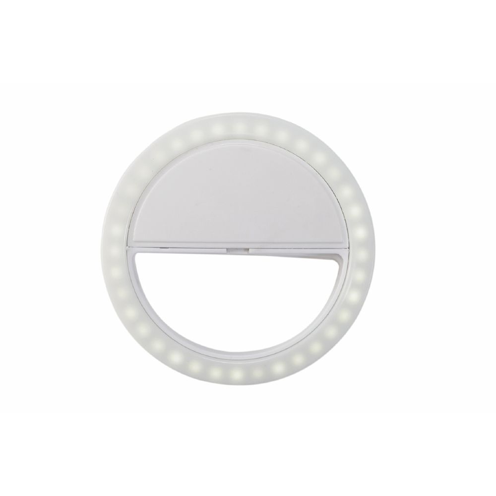 Mini ring light da attaccare al telefono per video tik-tok con 36 led super luminosi e luminosità regolabile.