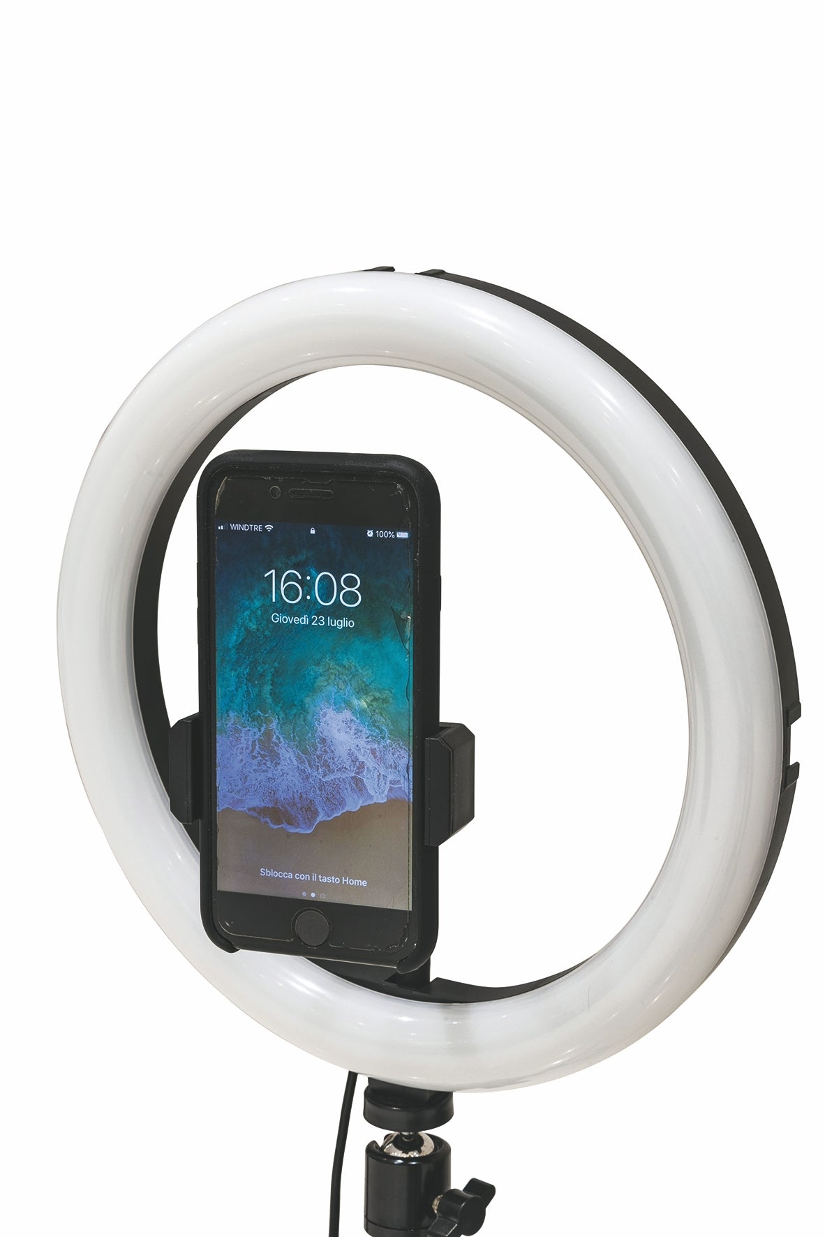 Ring Light Lampada per selfie 128 led  supporto per smartphone 